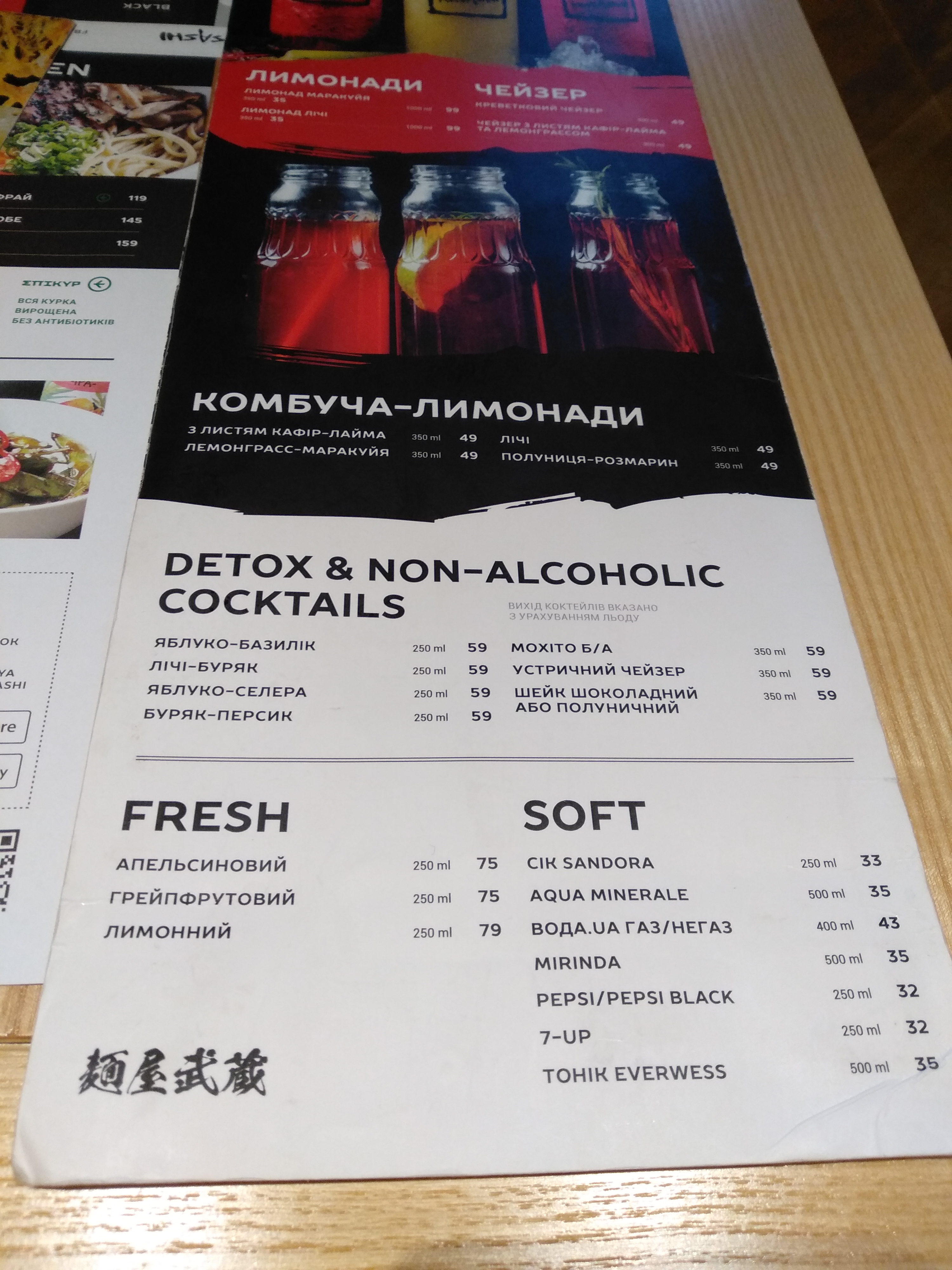 Menya Musashi menu 8