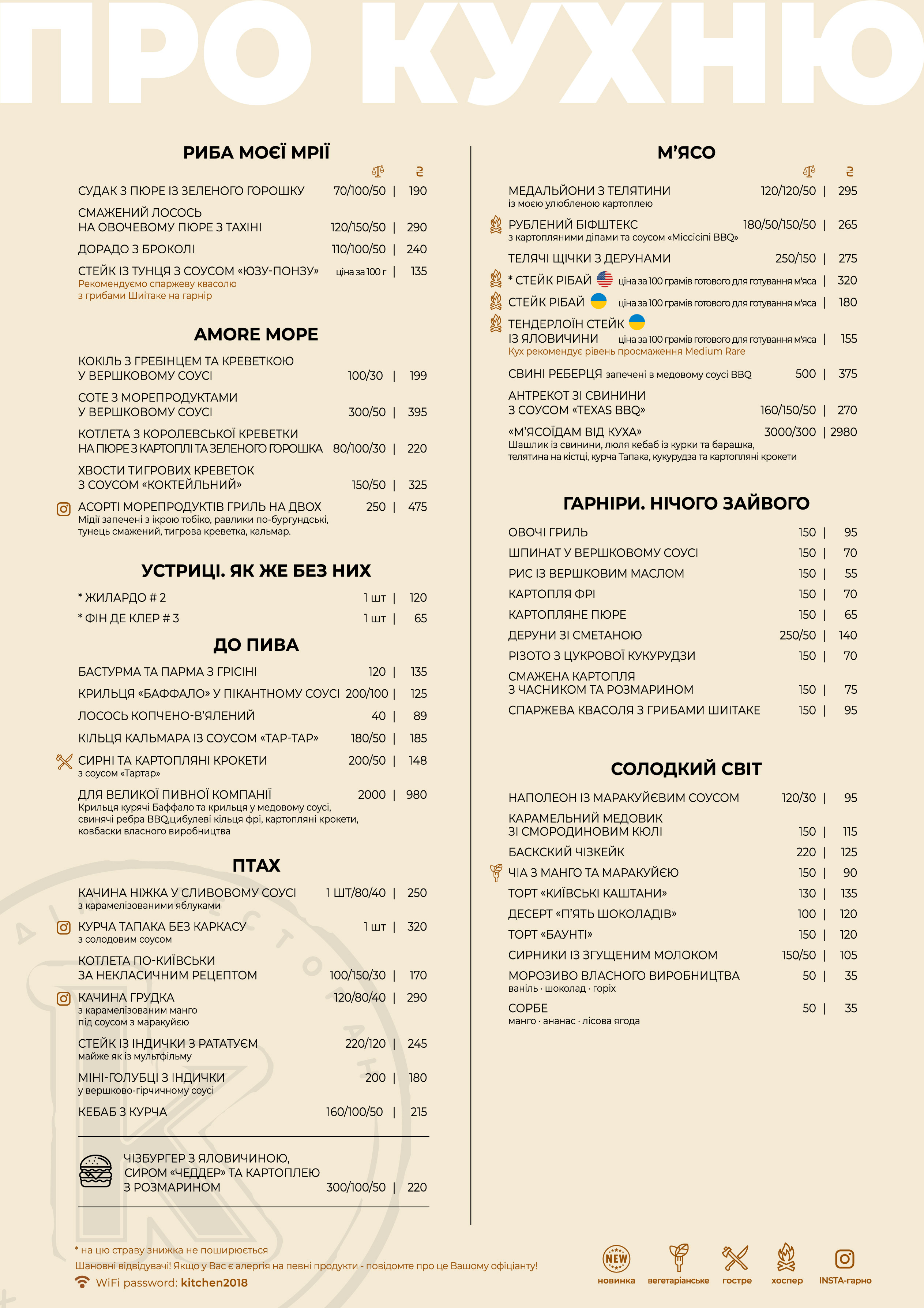 Kukhmeyster. Dim-Restoran menu 3