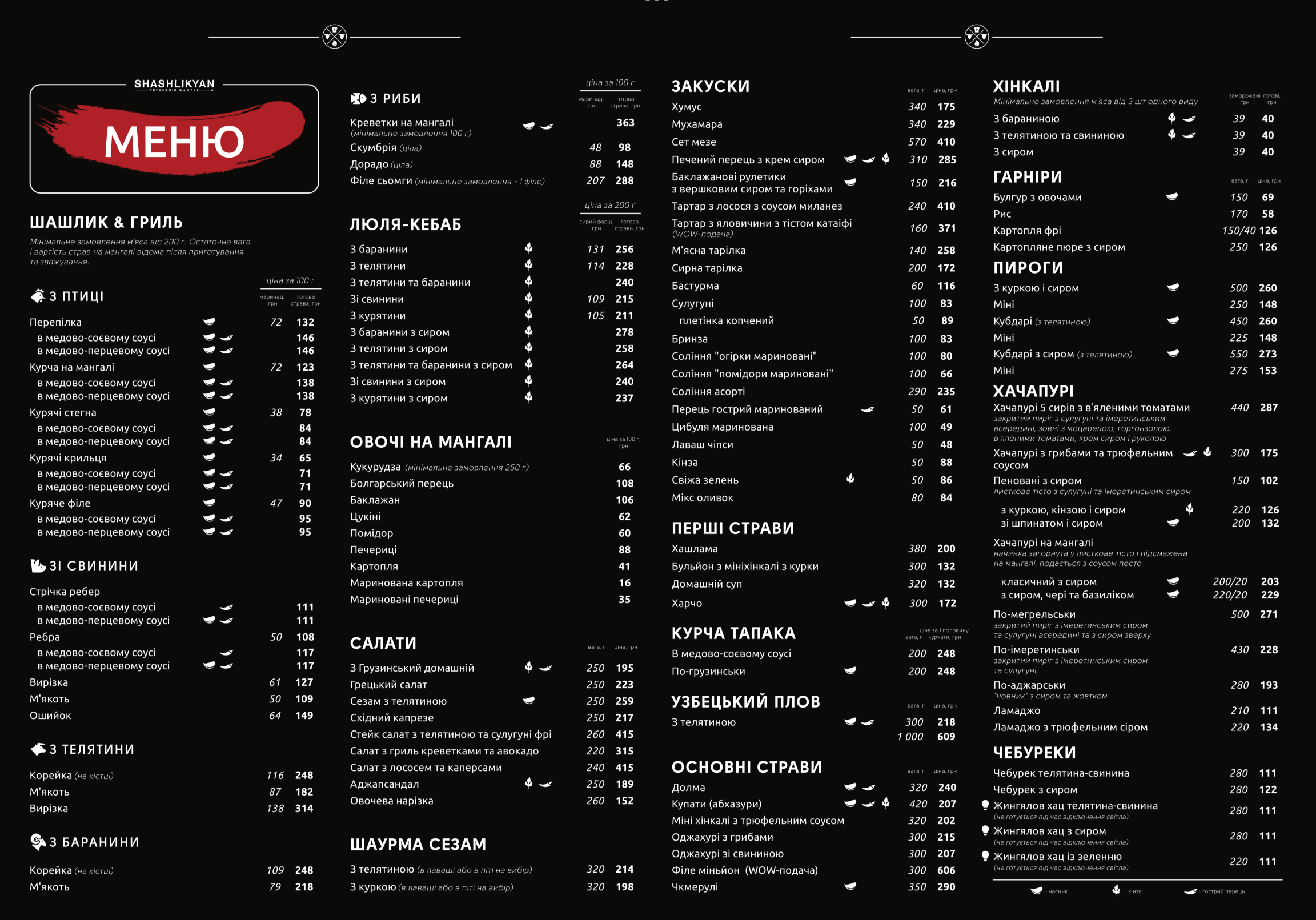 Shashlikyan Max | Шашликян menu 1