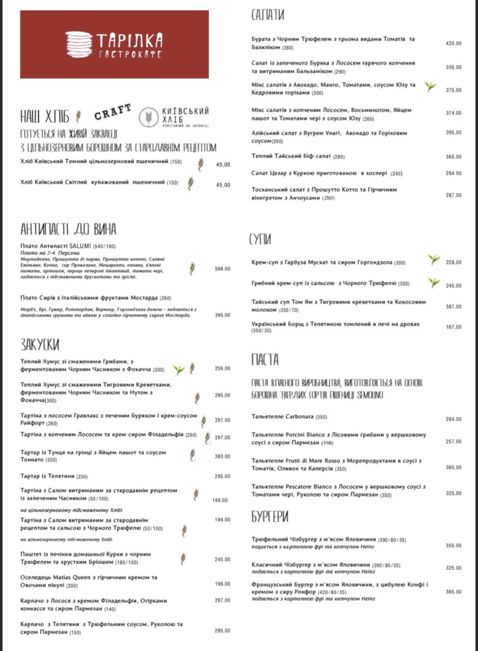 Тарілка menu 5