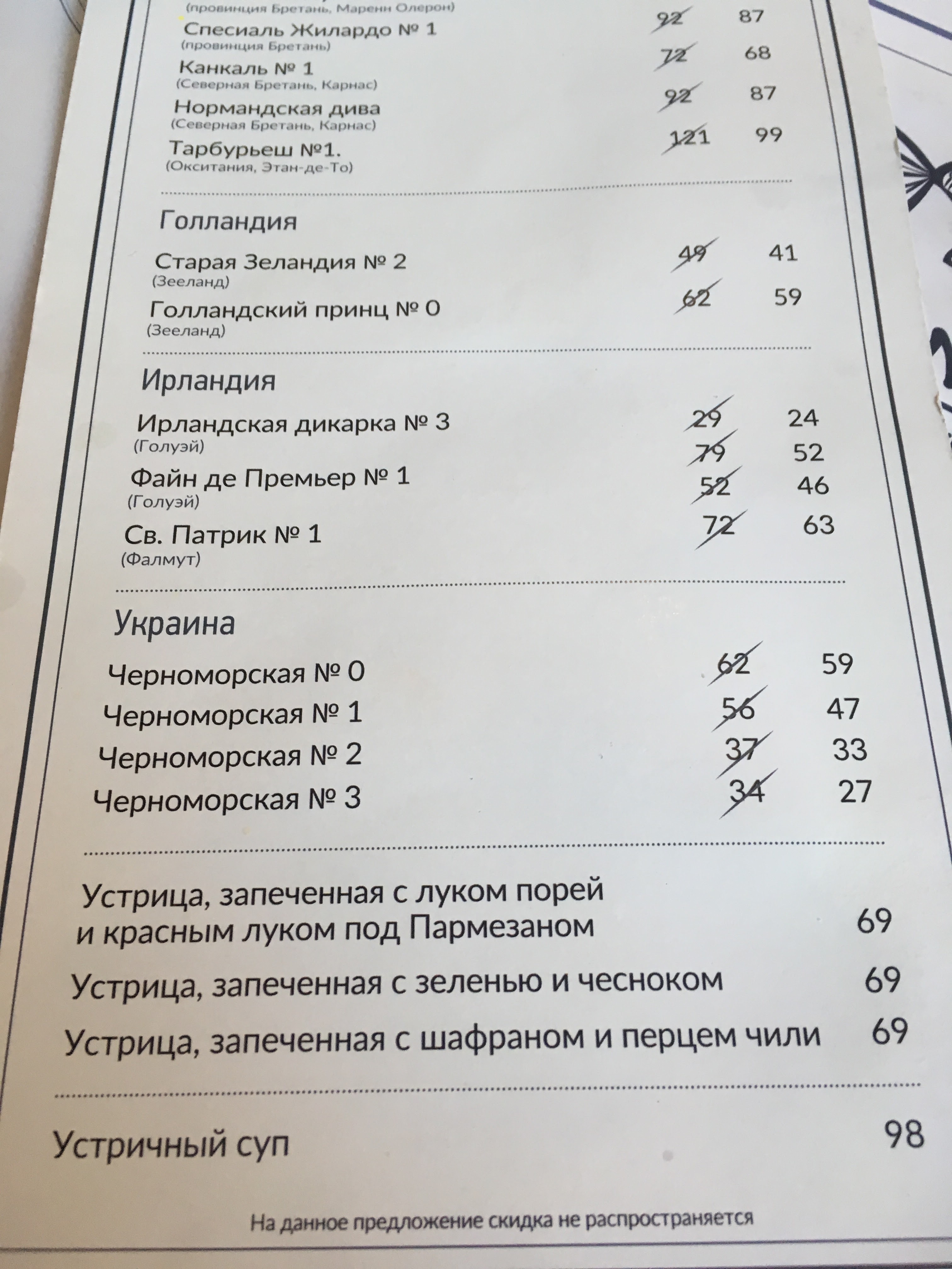 Черноморка menu 12