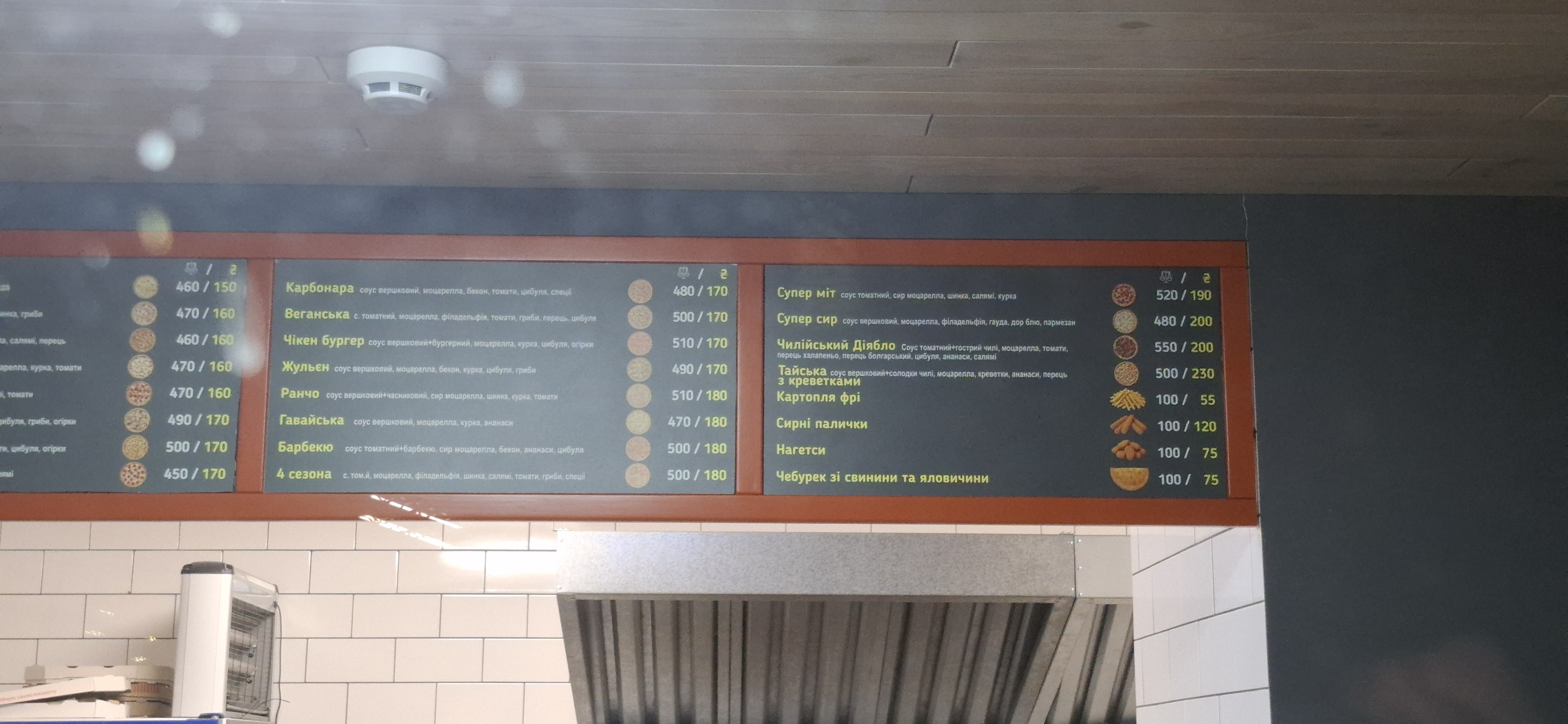 ПіцаS menu 3