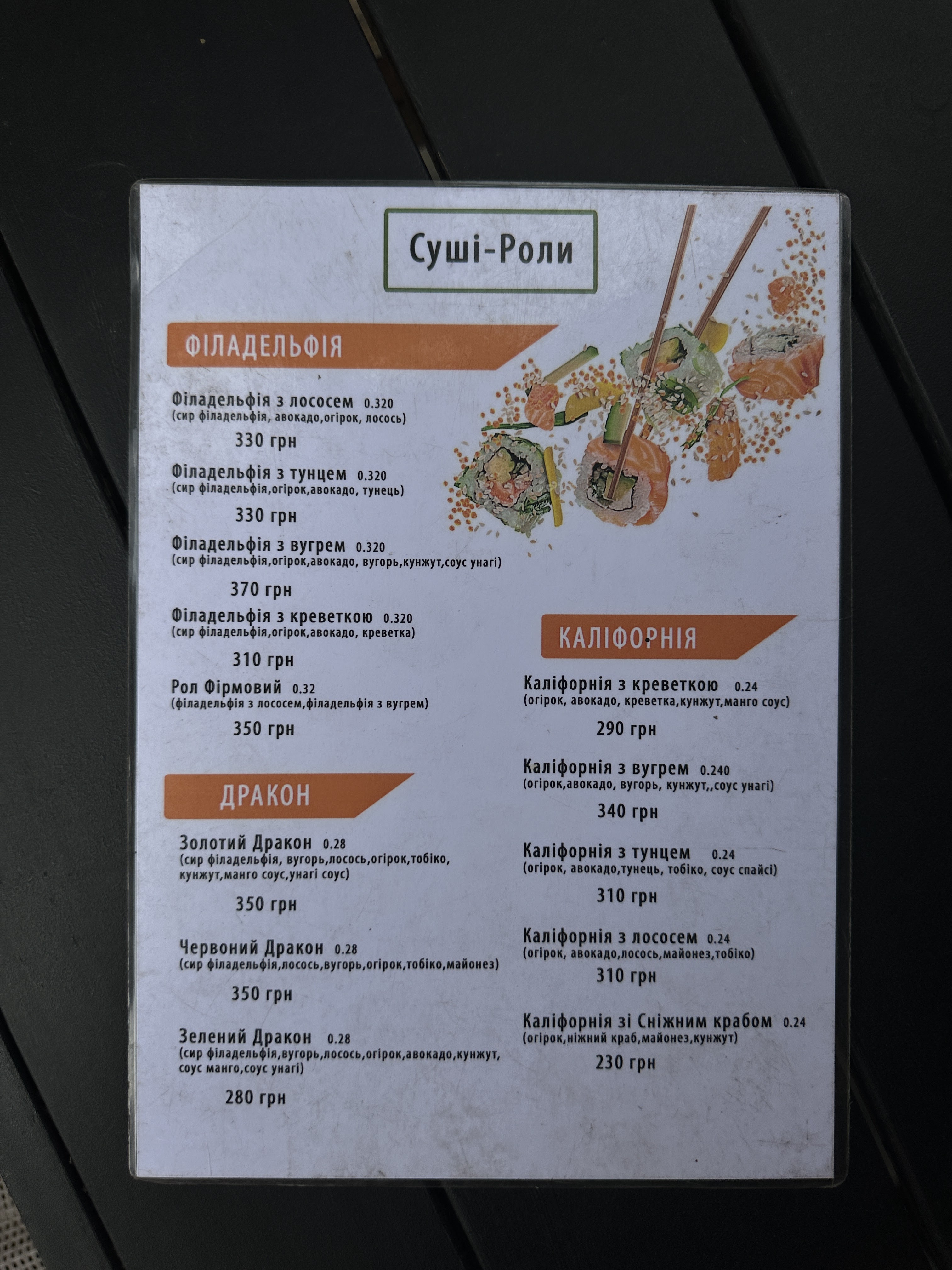 Chervonyy Khutir menu 8