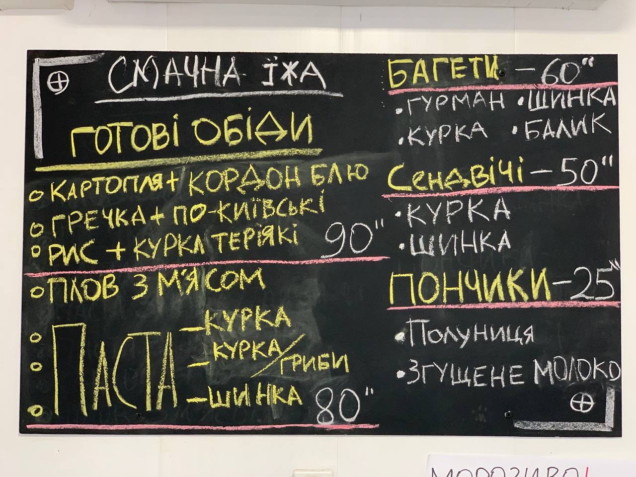 Буфет LunchTime menu 2