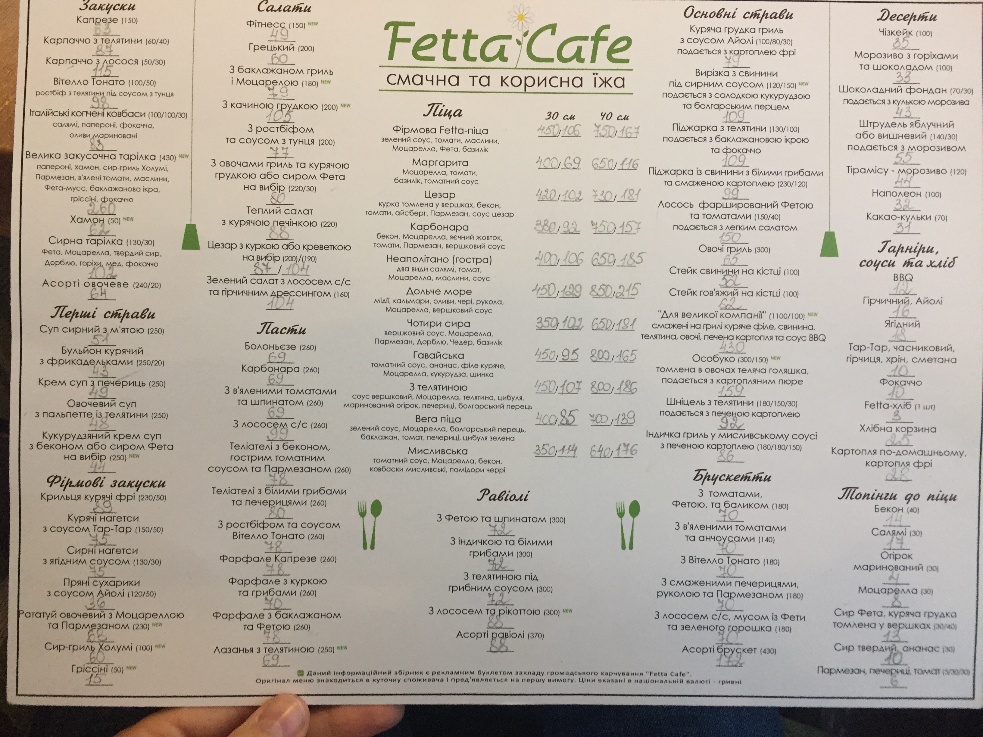 Mafia menu 1