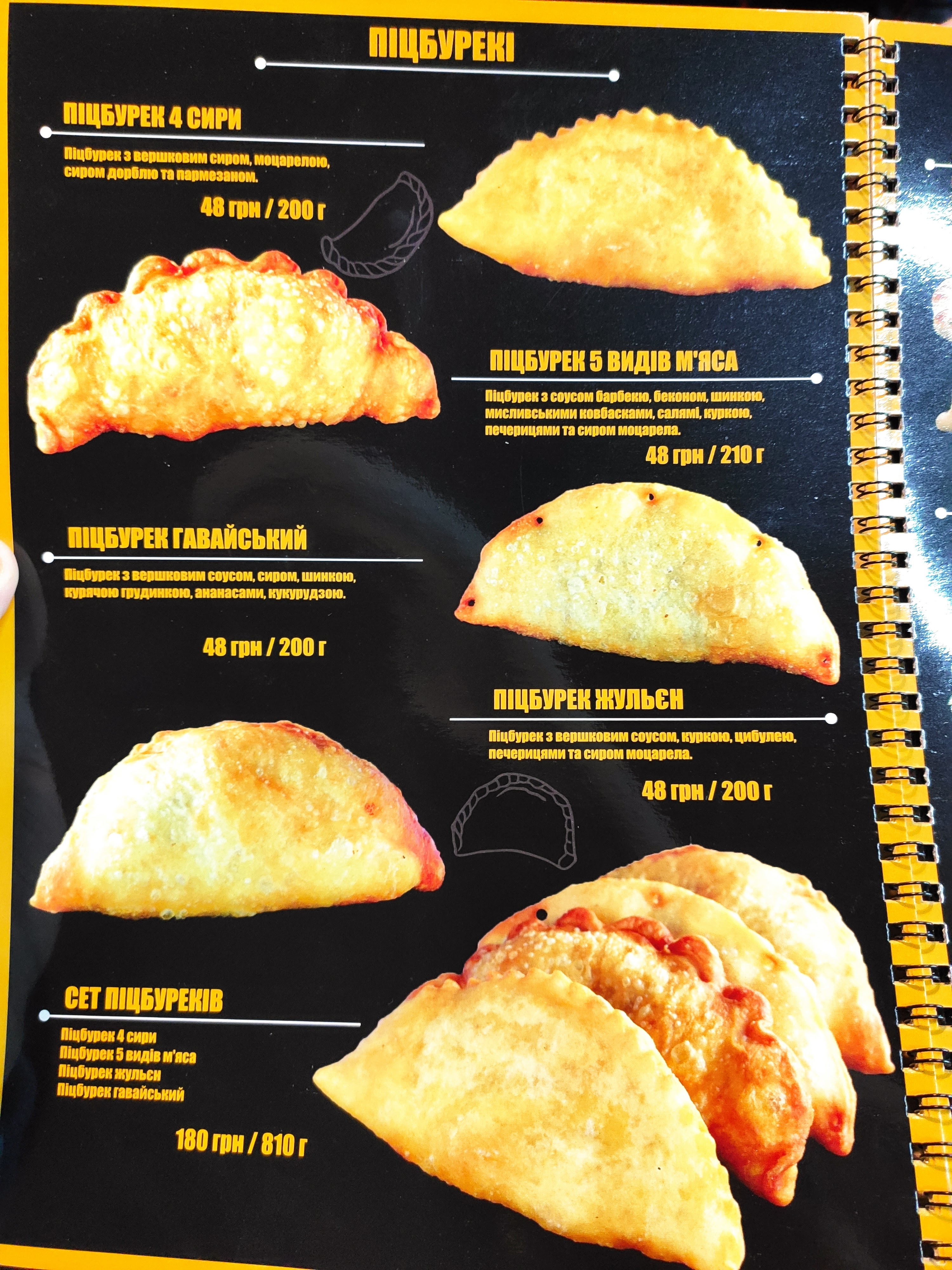 Pizzburg menu 7
