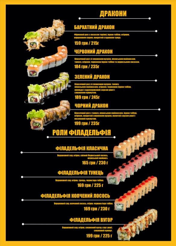 Pizzburg menu 6