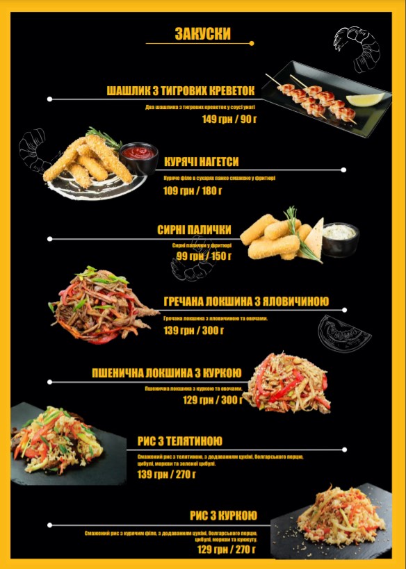 Pizzburg menu 9