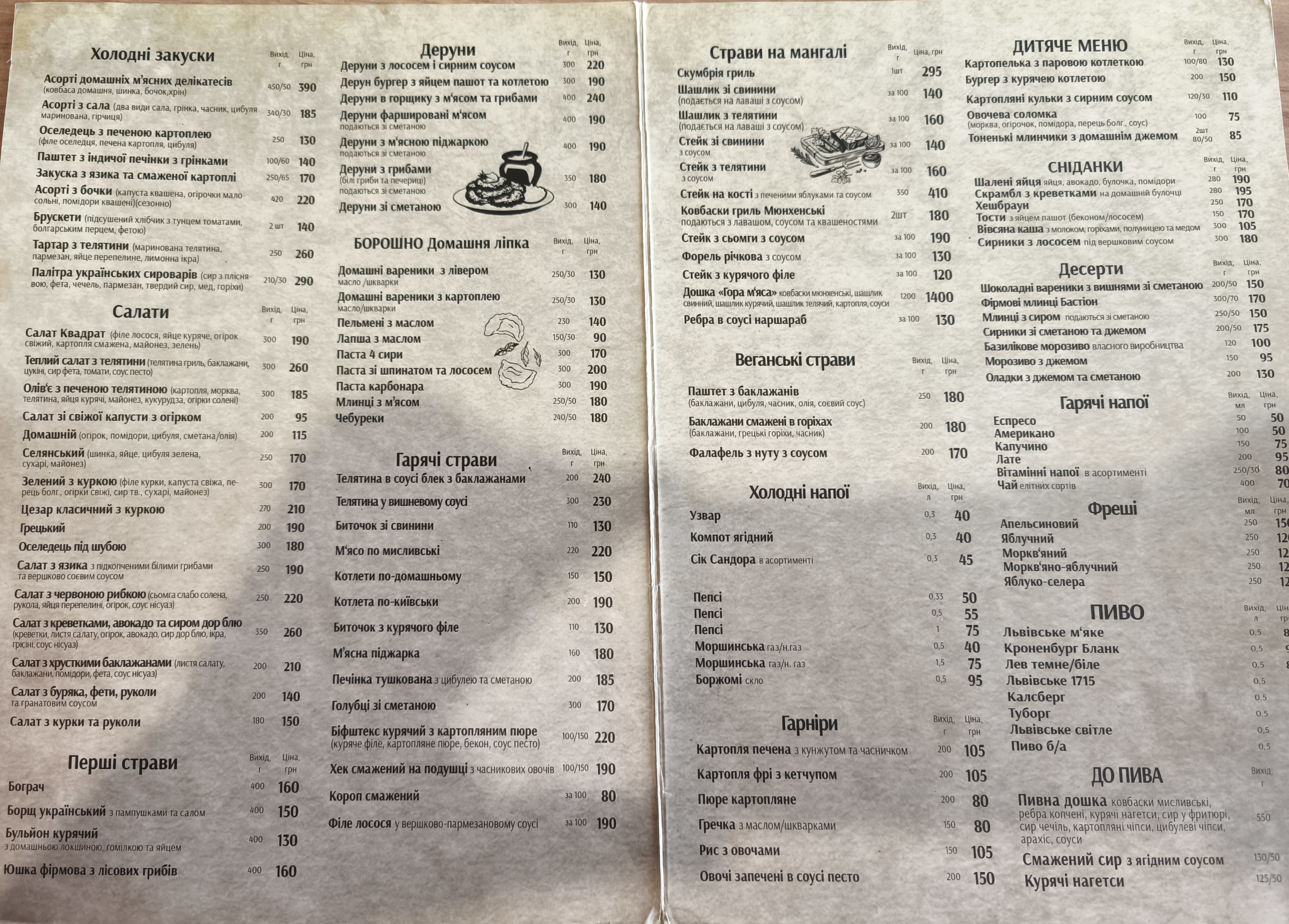 Bastion menu 1