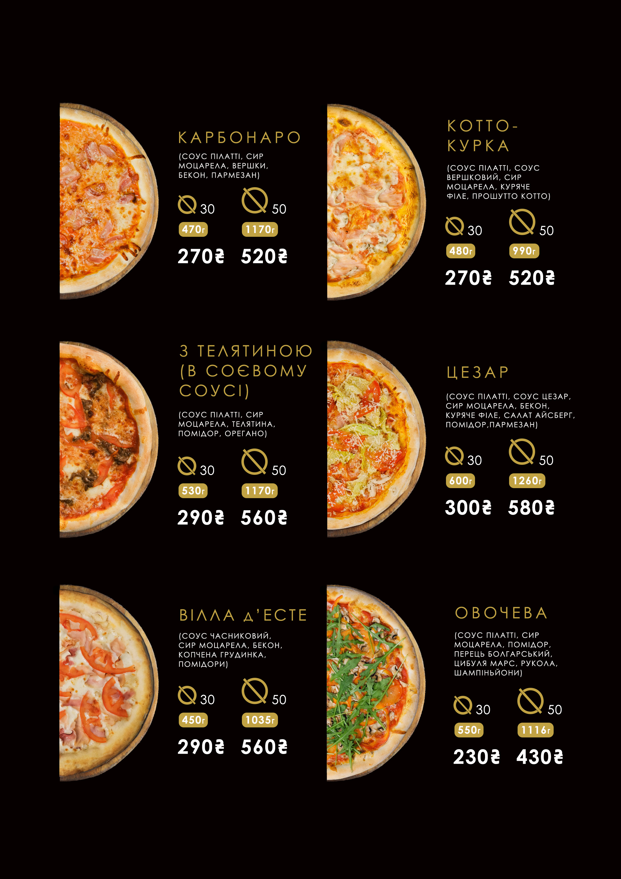Pulcinella Pizzeria menu 1