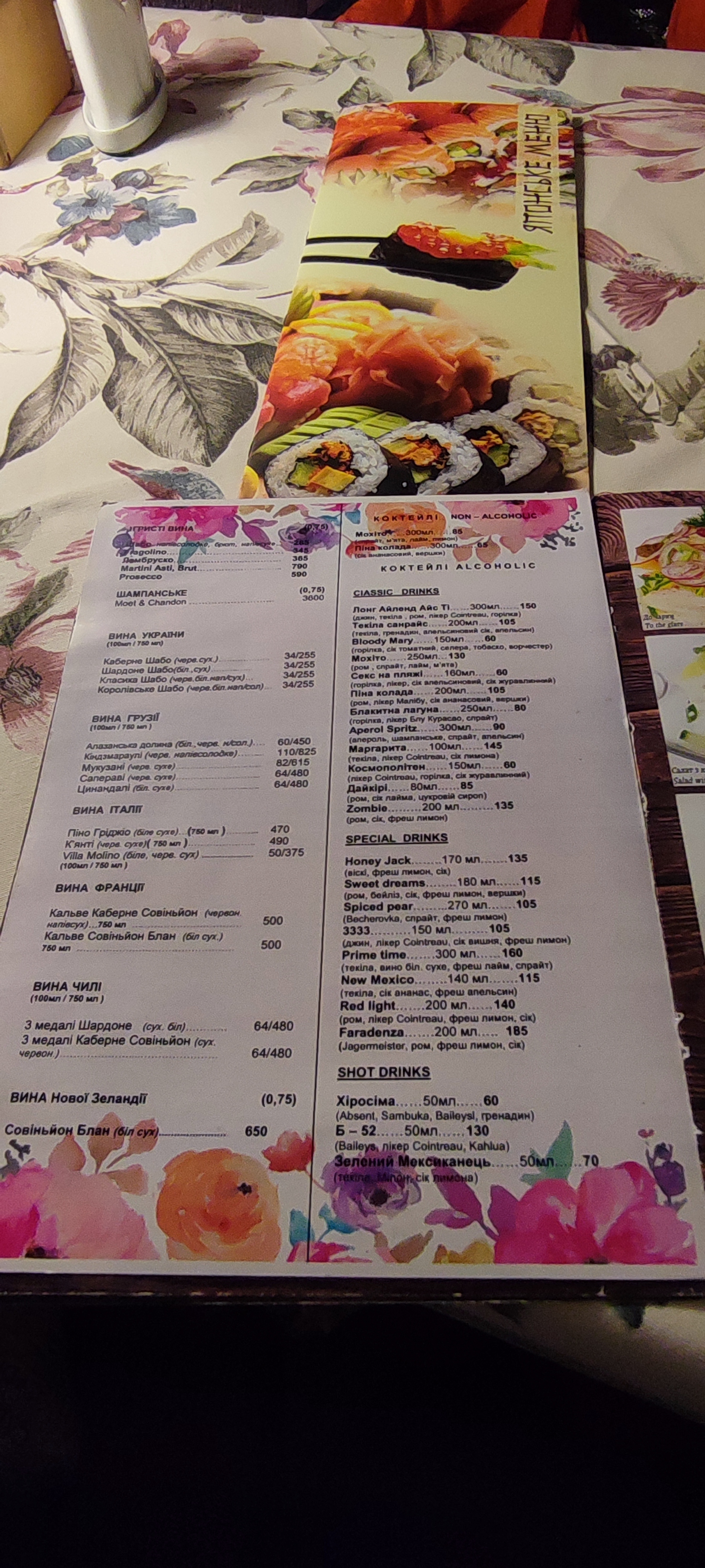 Veranda menu 7