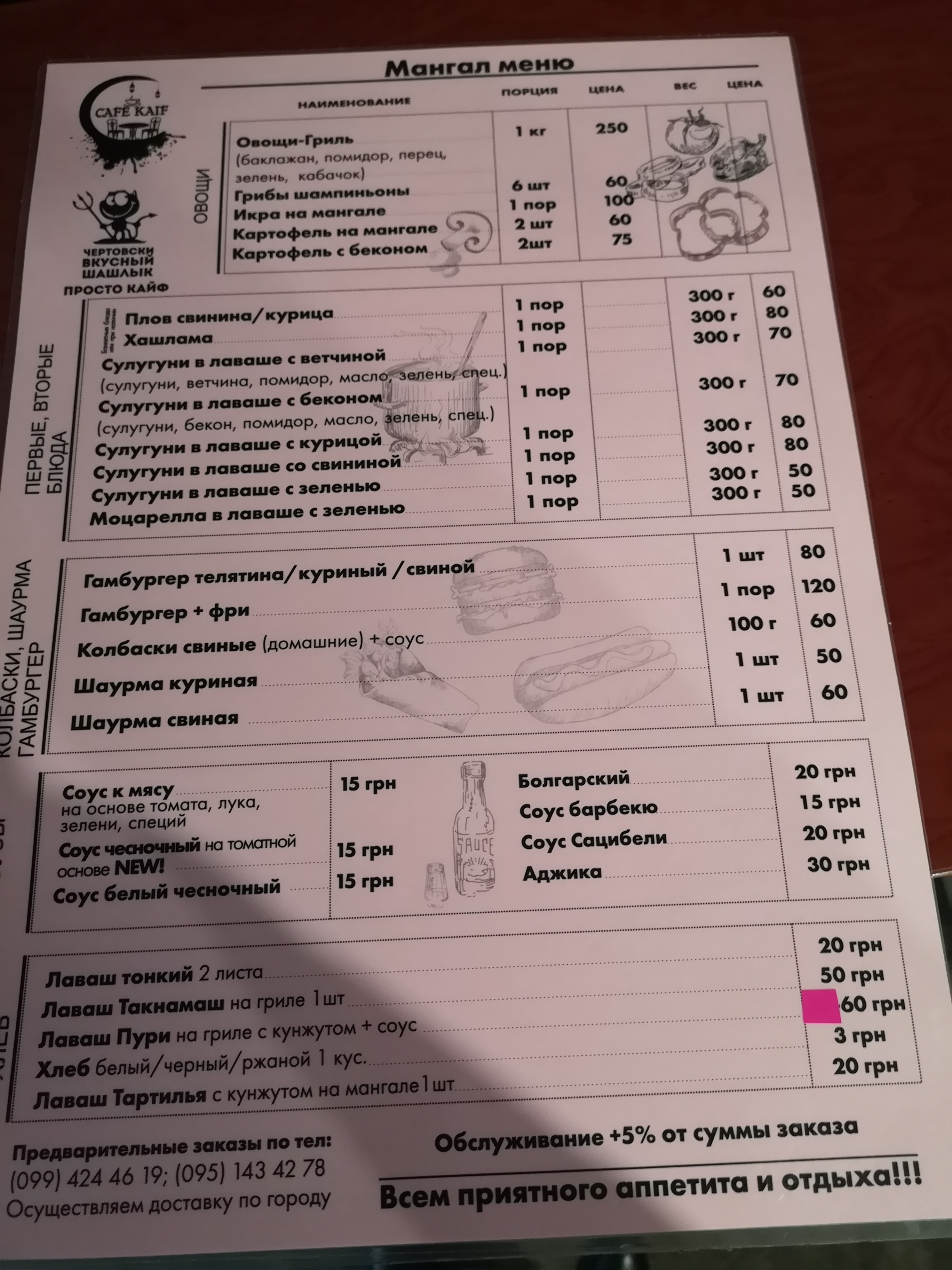 КАФЕ KAIF menu 8