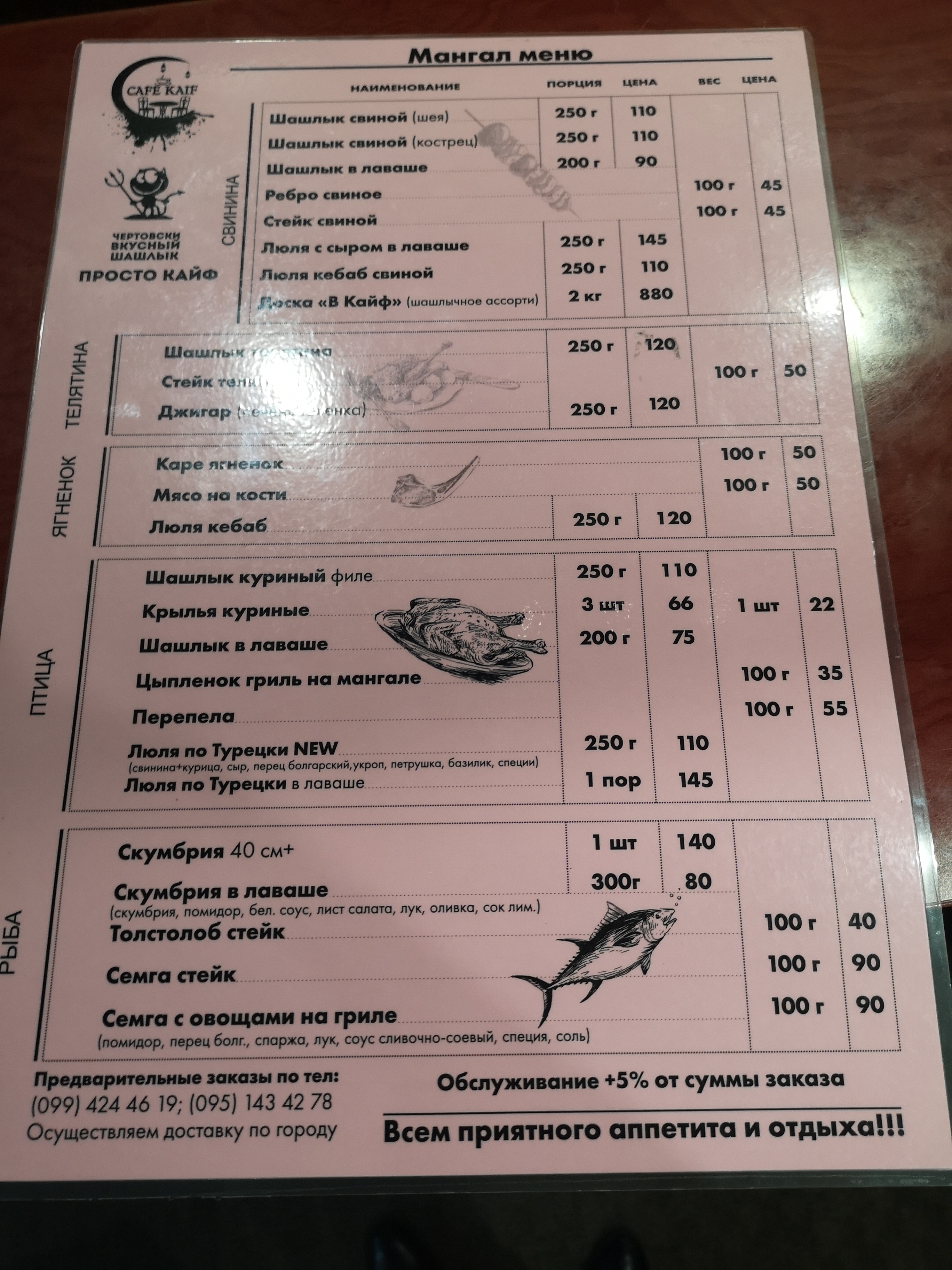 КАФЕ KAIF menu 9