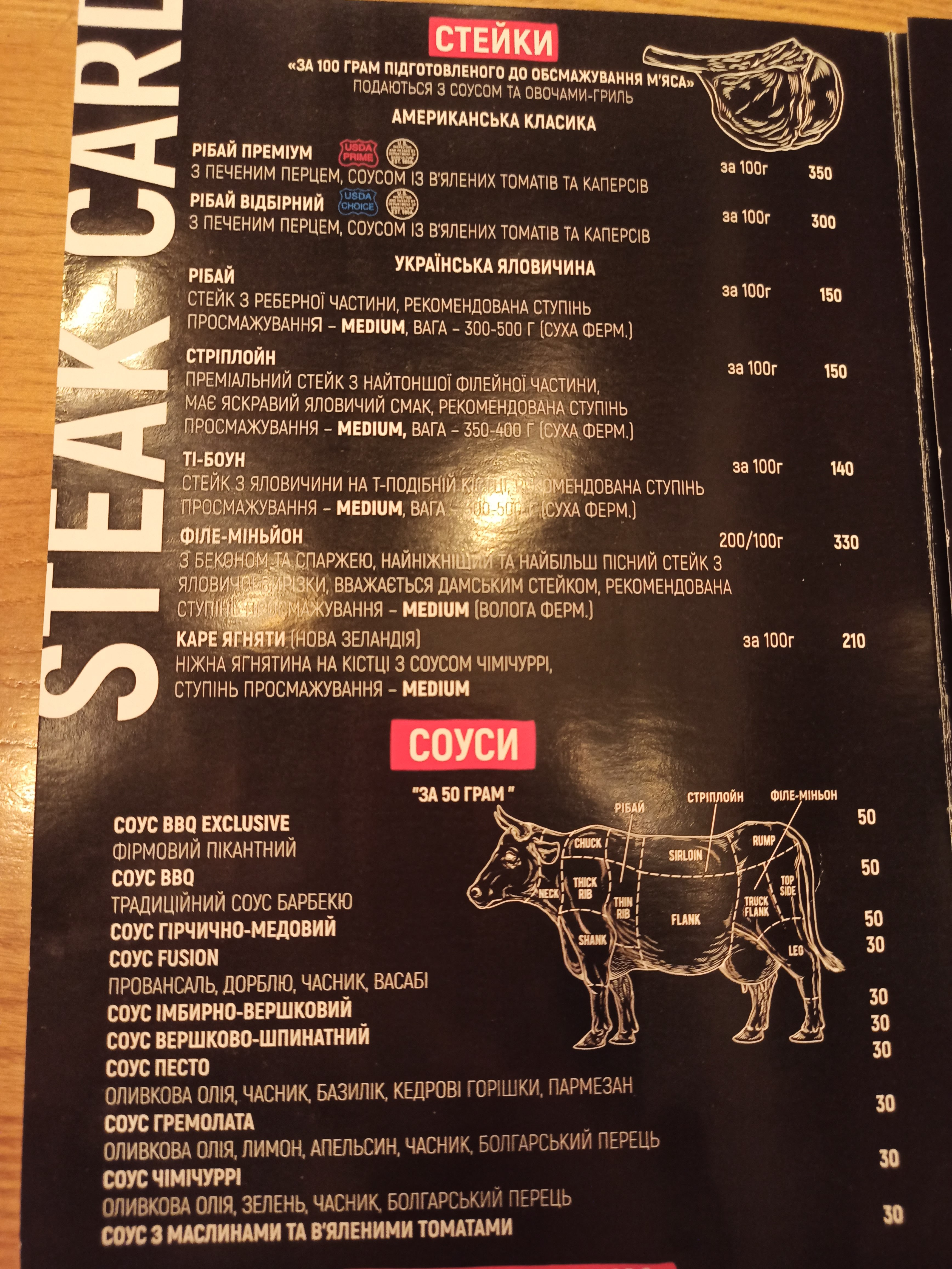 Pizza&Steak menu 3