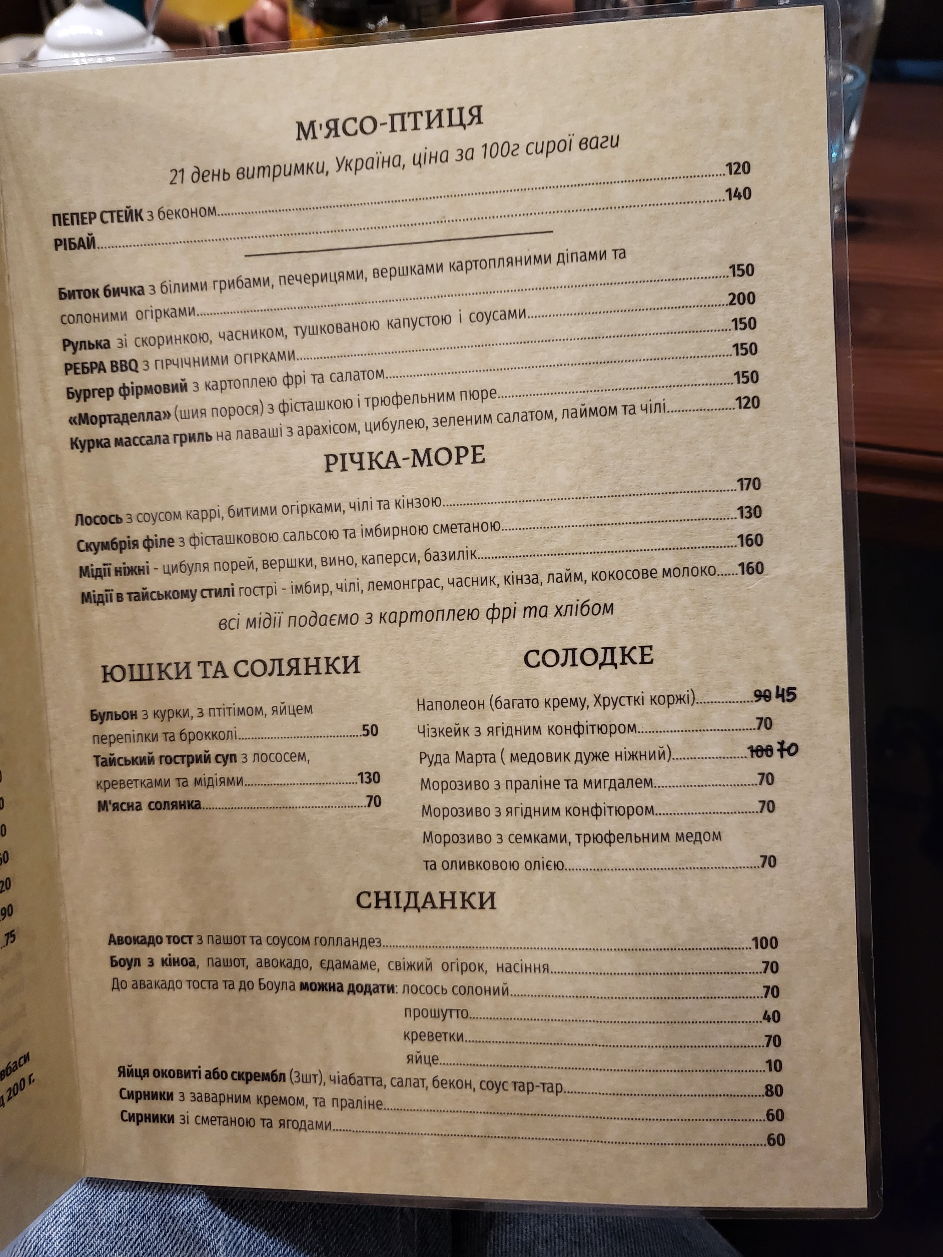 "ZERNO" pizza-pub menu 6