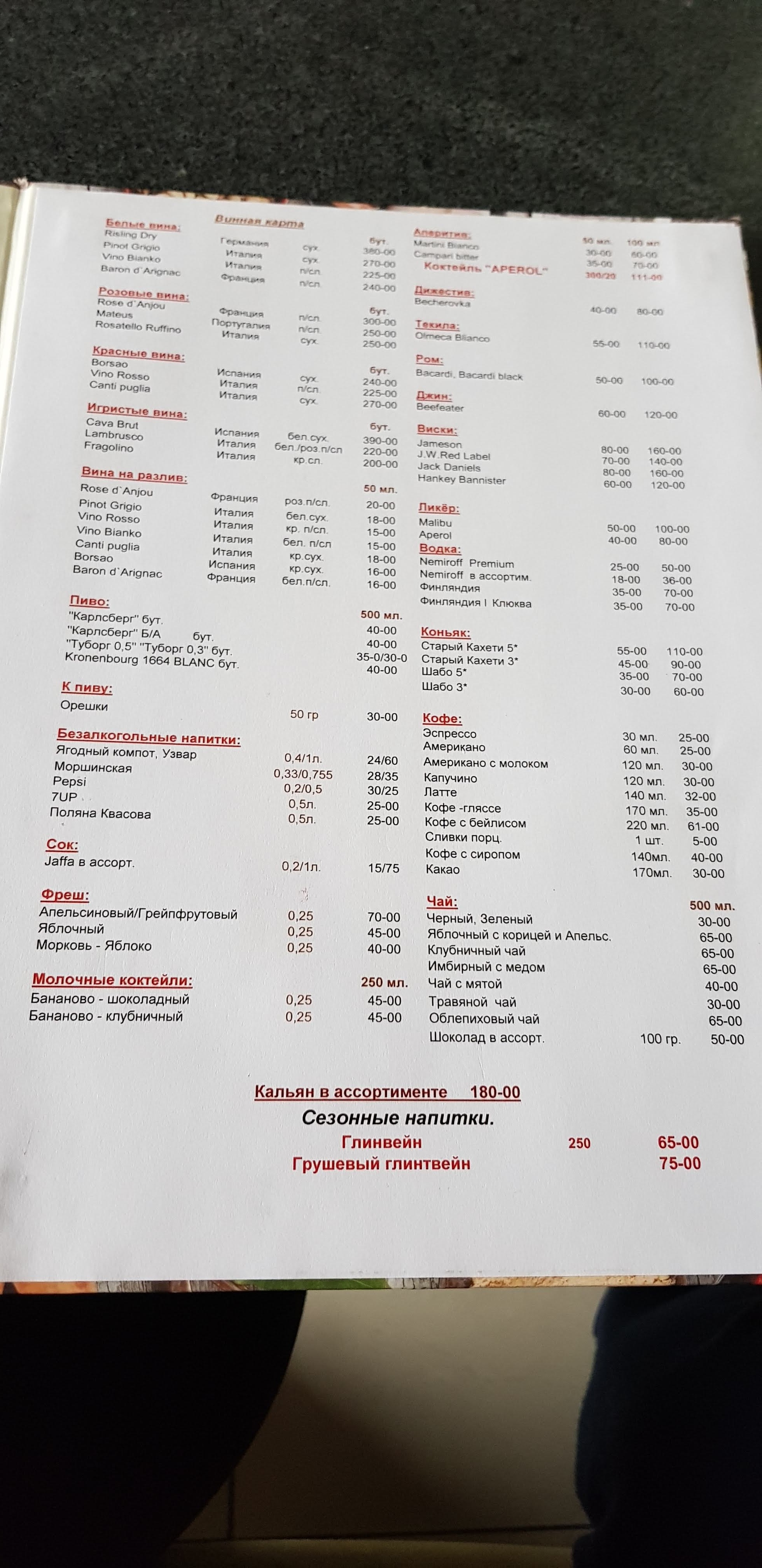 Rishelʹye menu 7