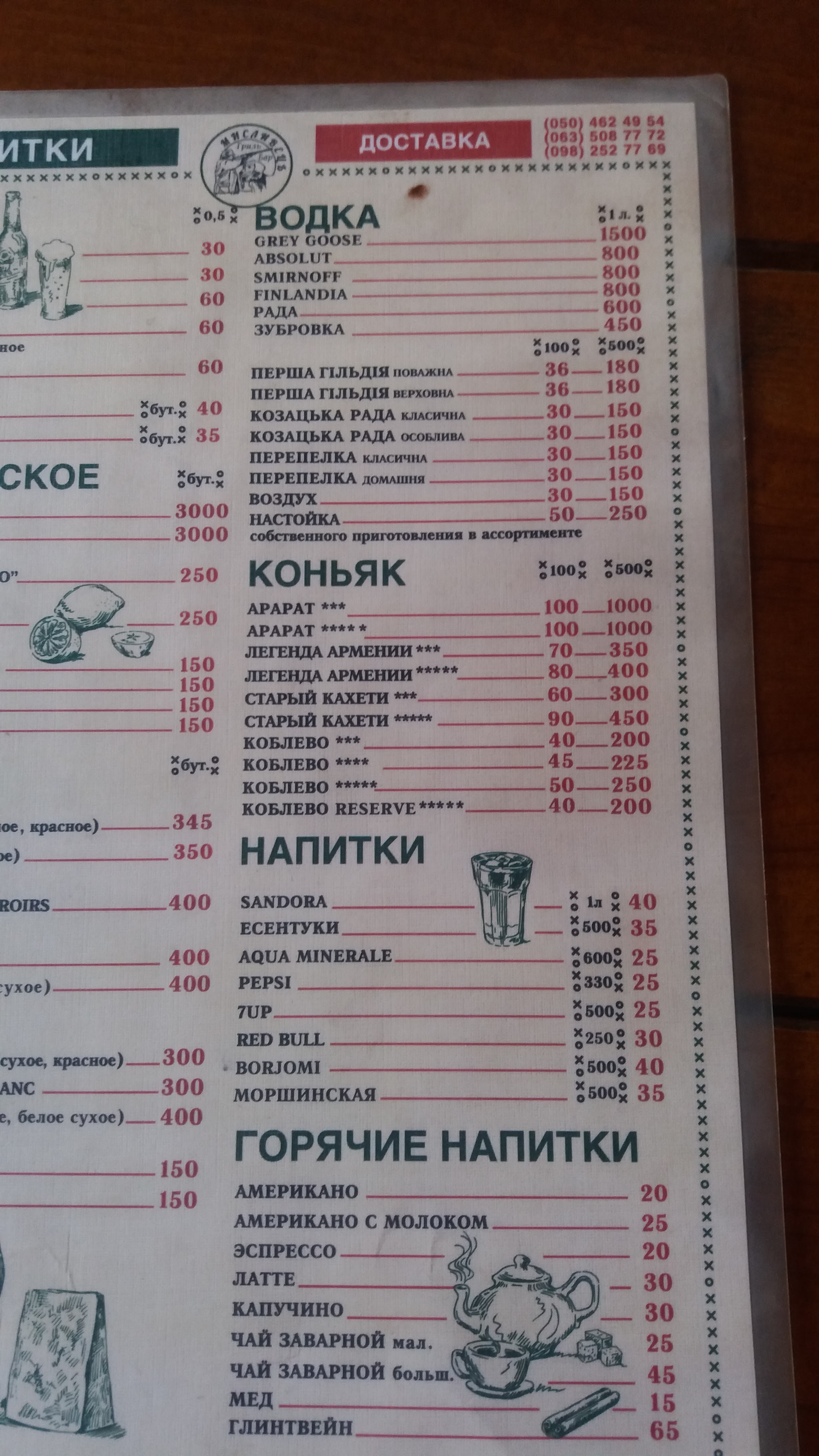 Мисливець menu 12
