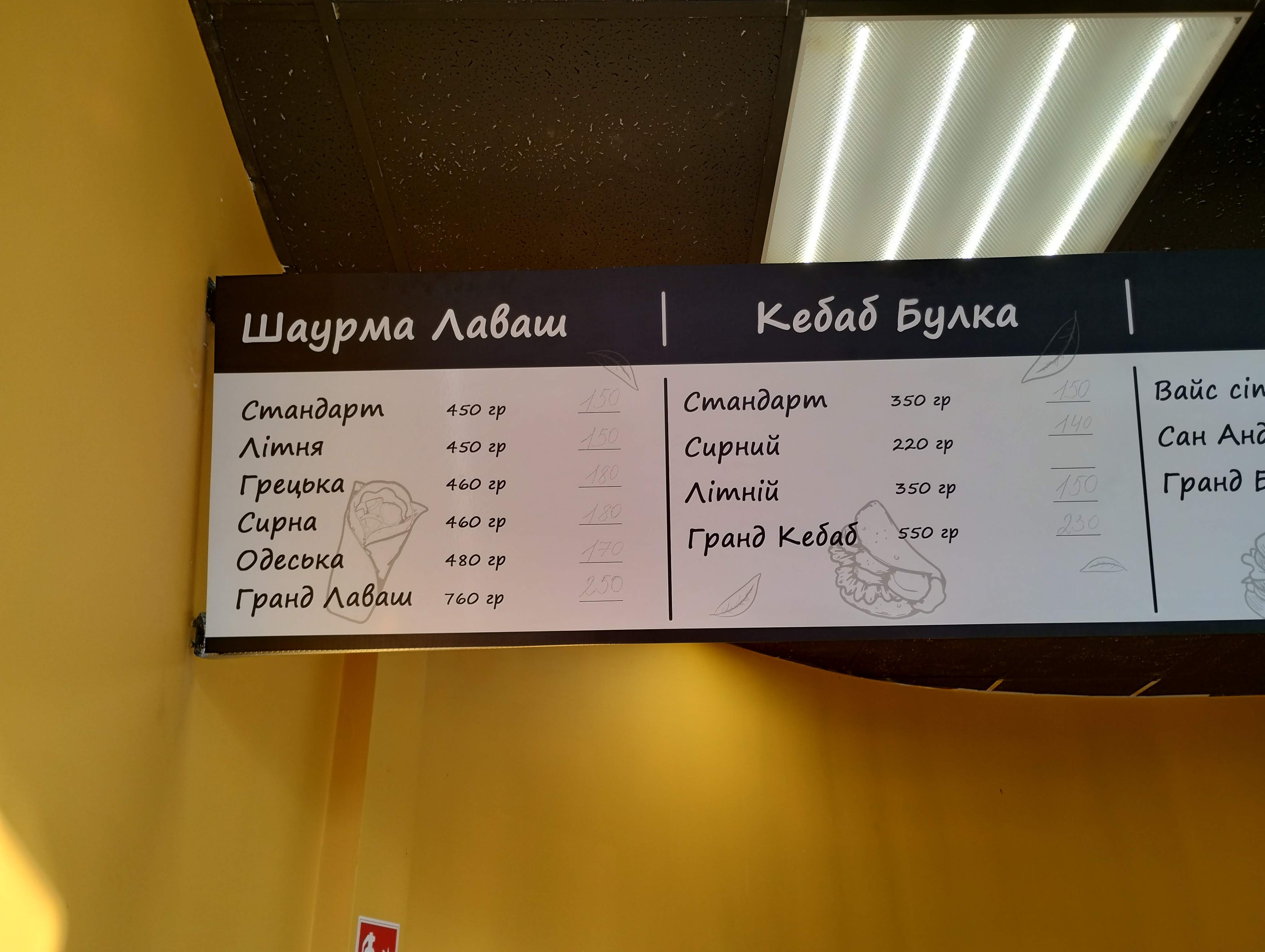 Grand Theft Kebab menu 4