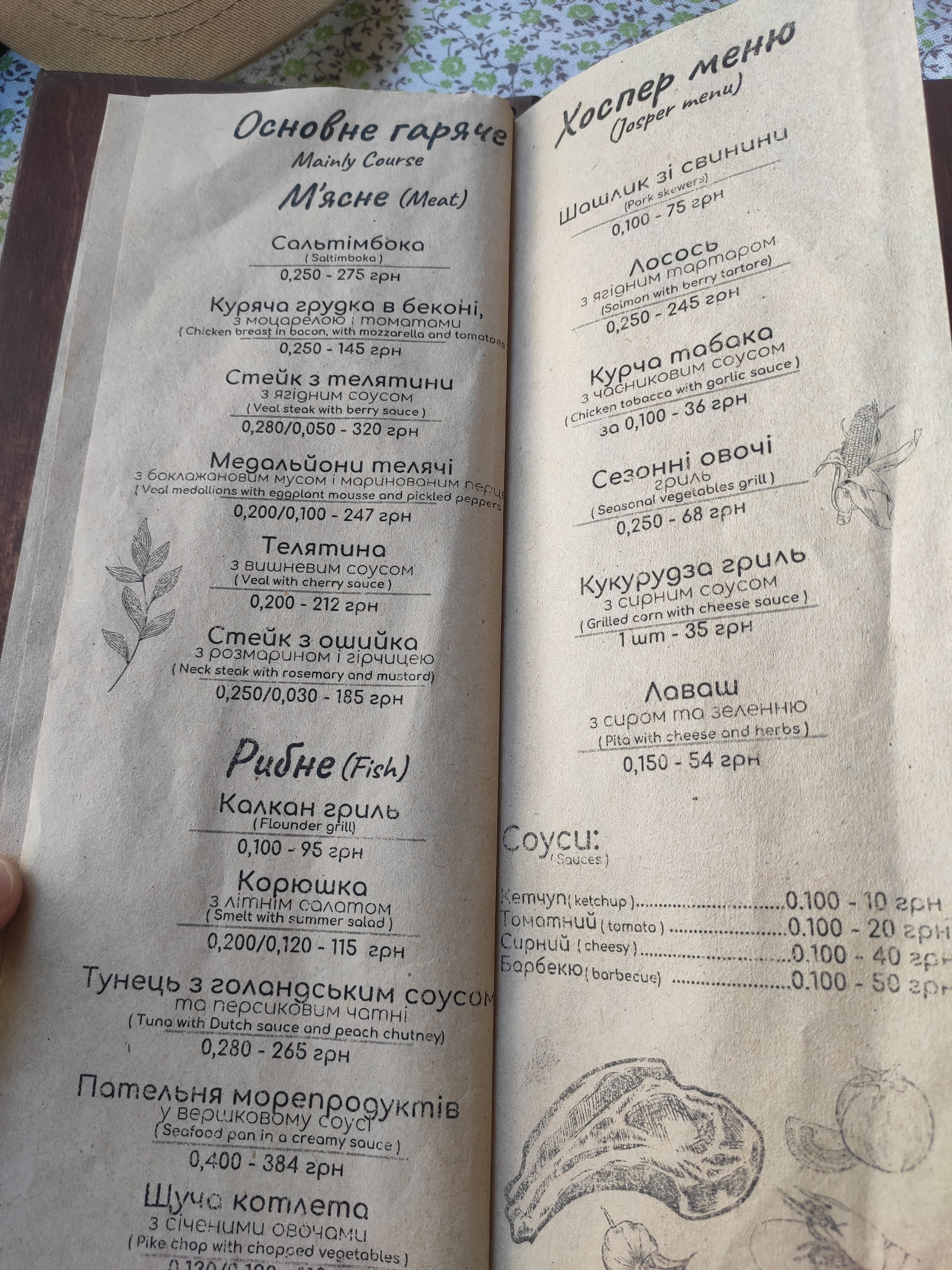 Park Avenyu menu 5