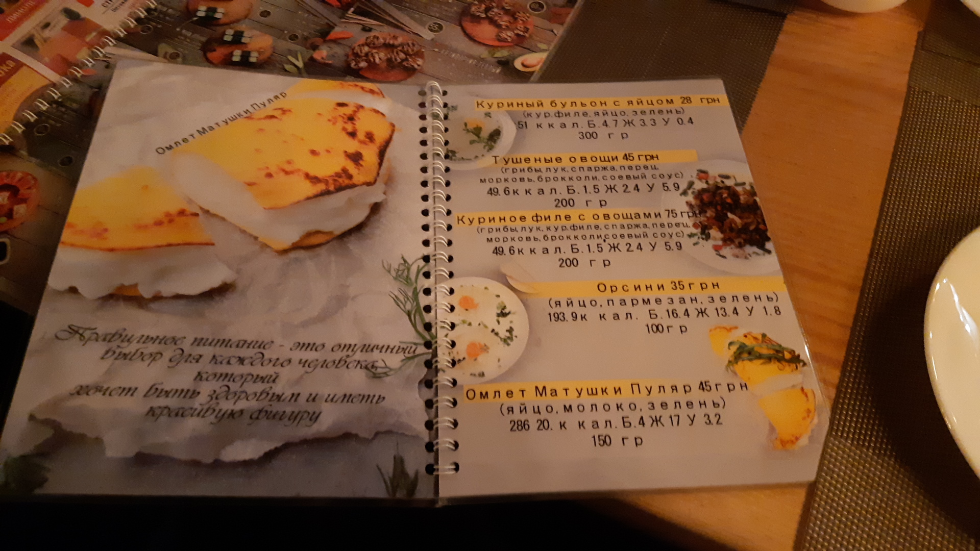 Ulyublenyy Kukhar menu 7