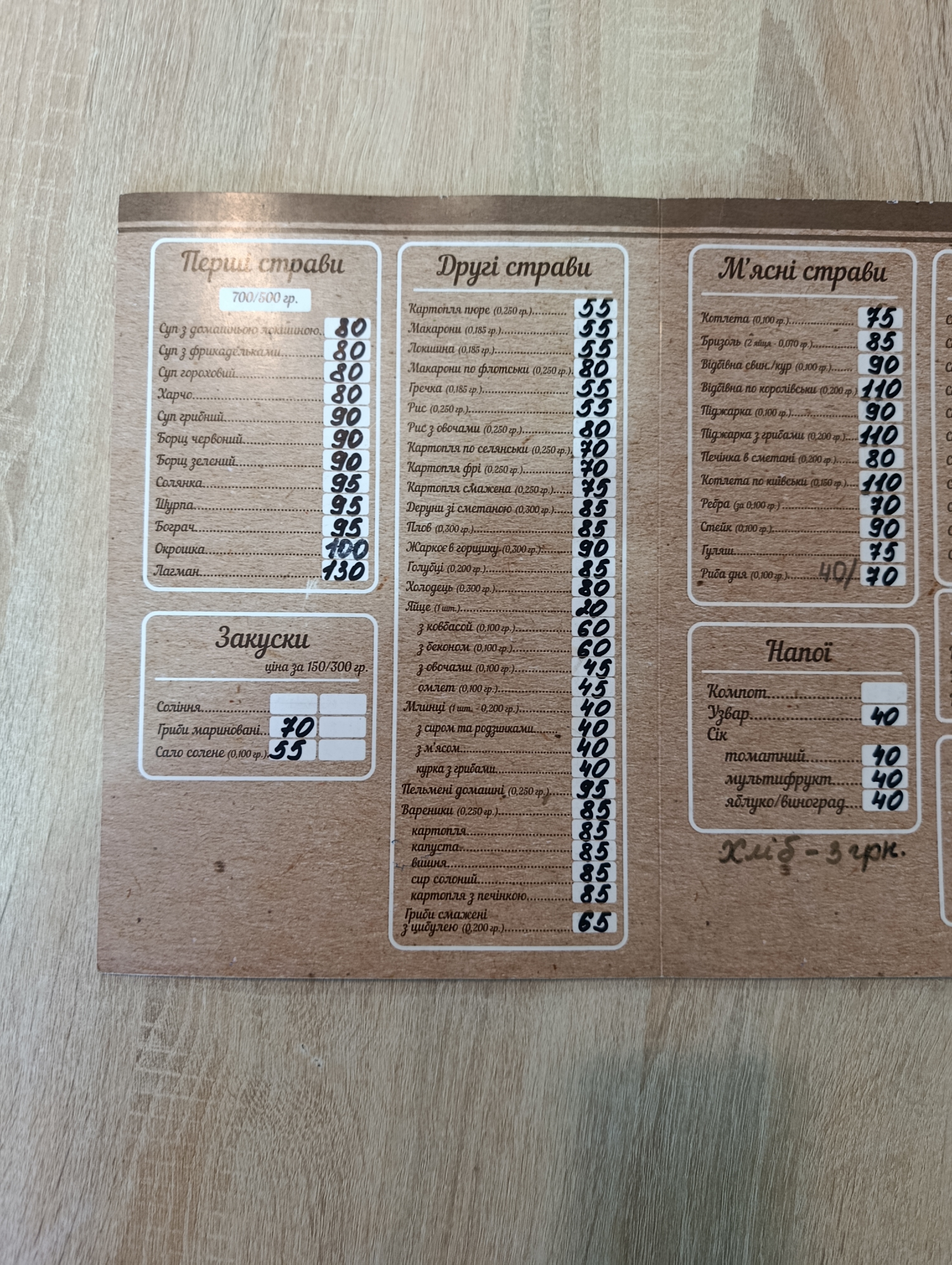Kafe H-11 menu 2