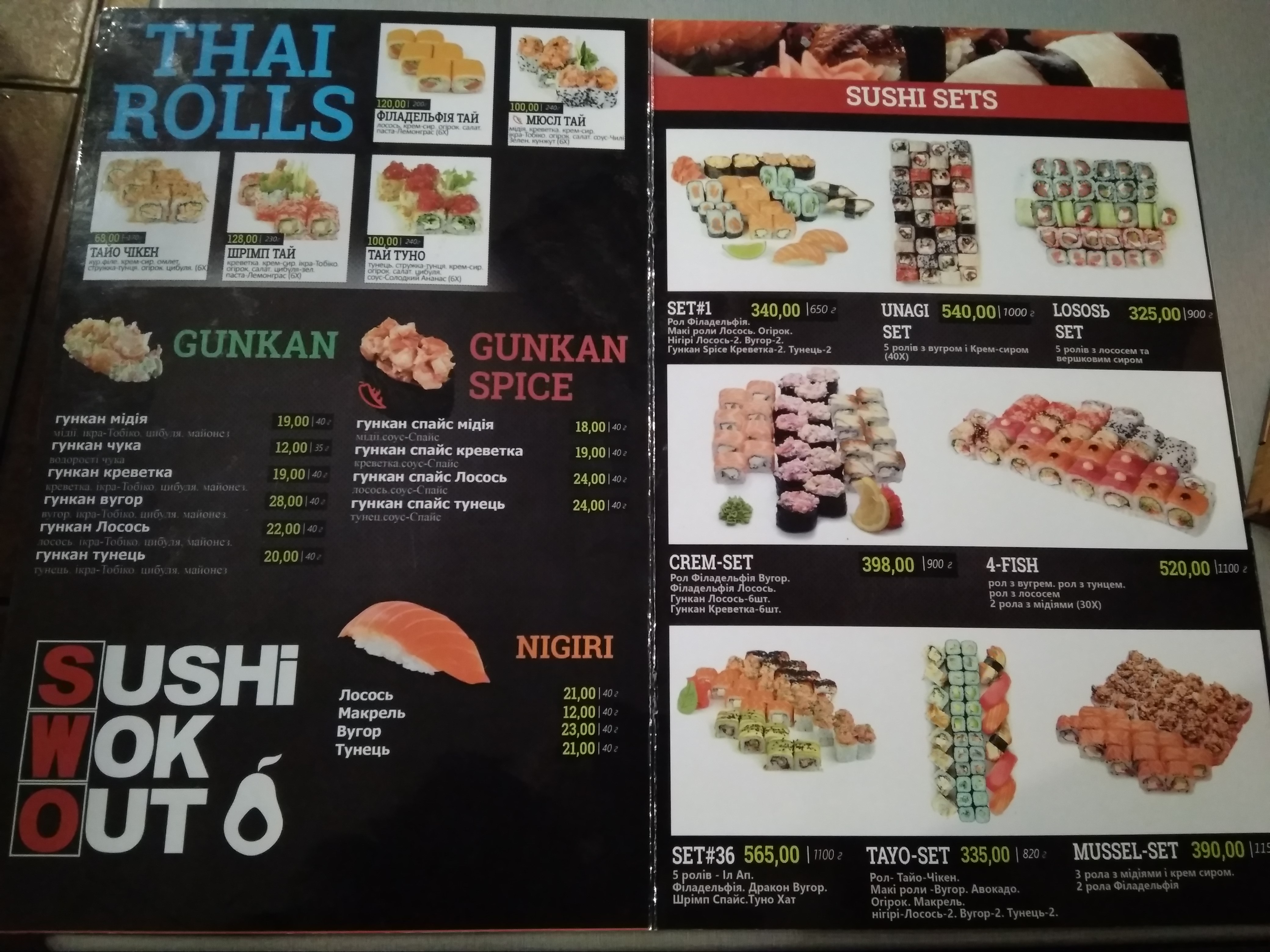Sushi wok out menu 5