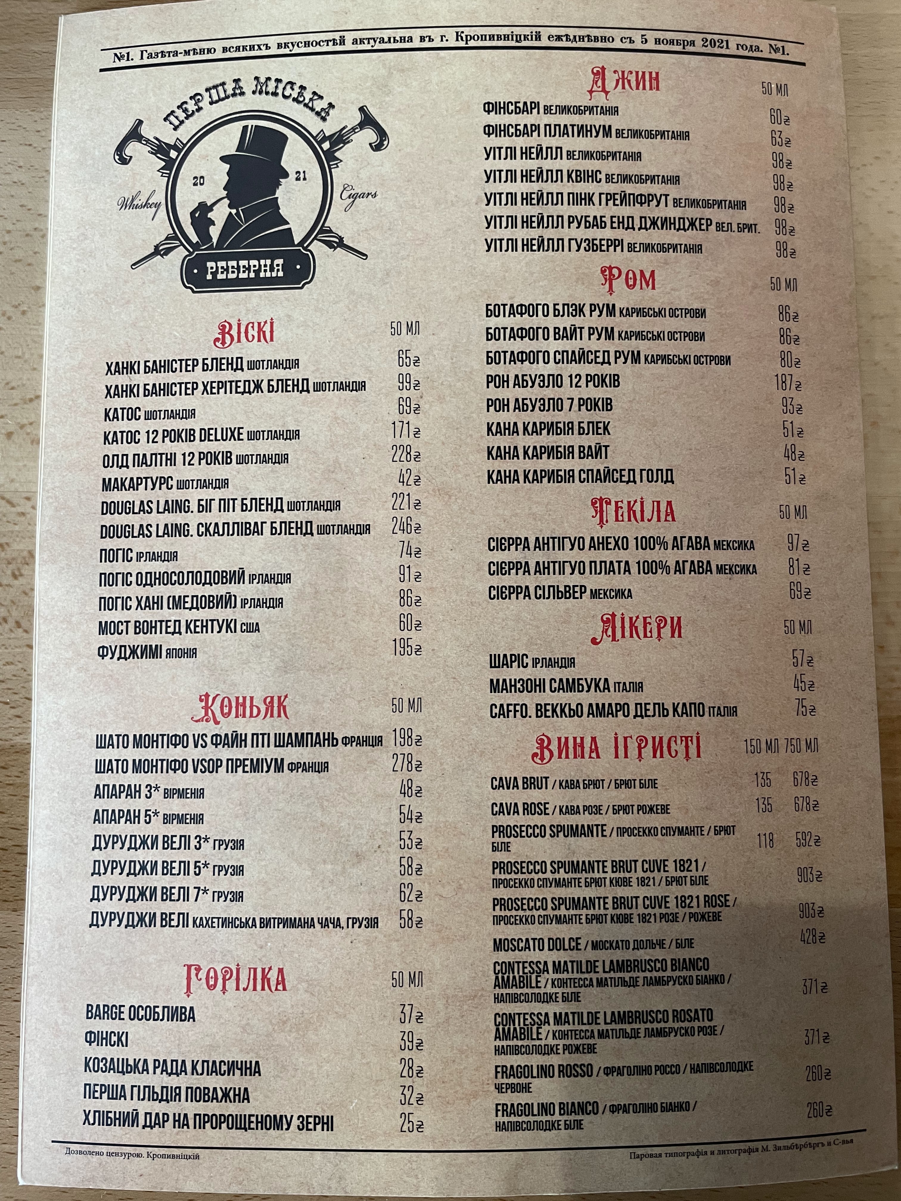 Кавказський Двір menu 1