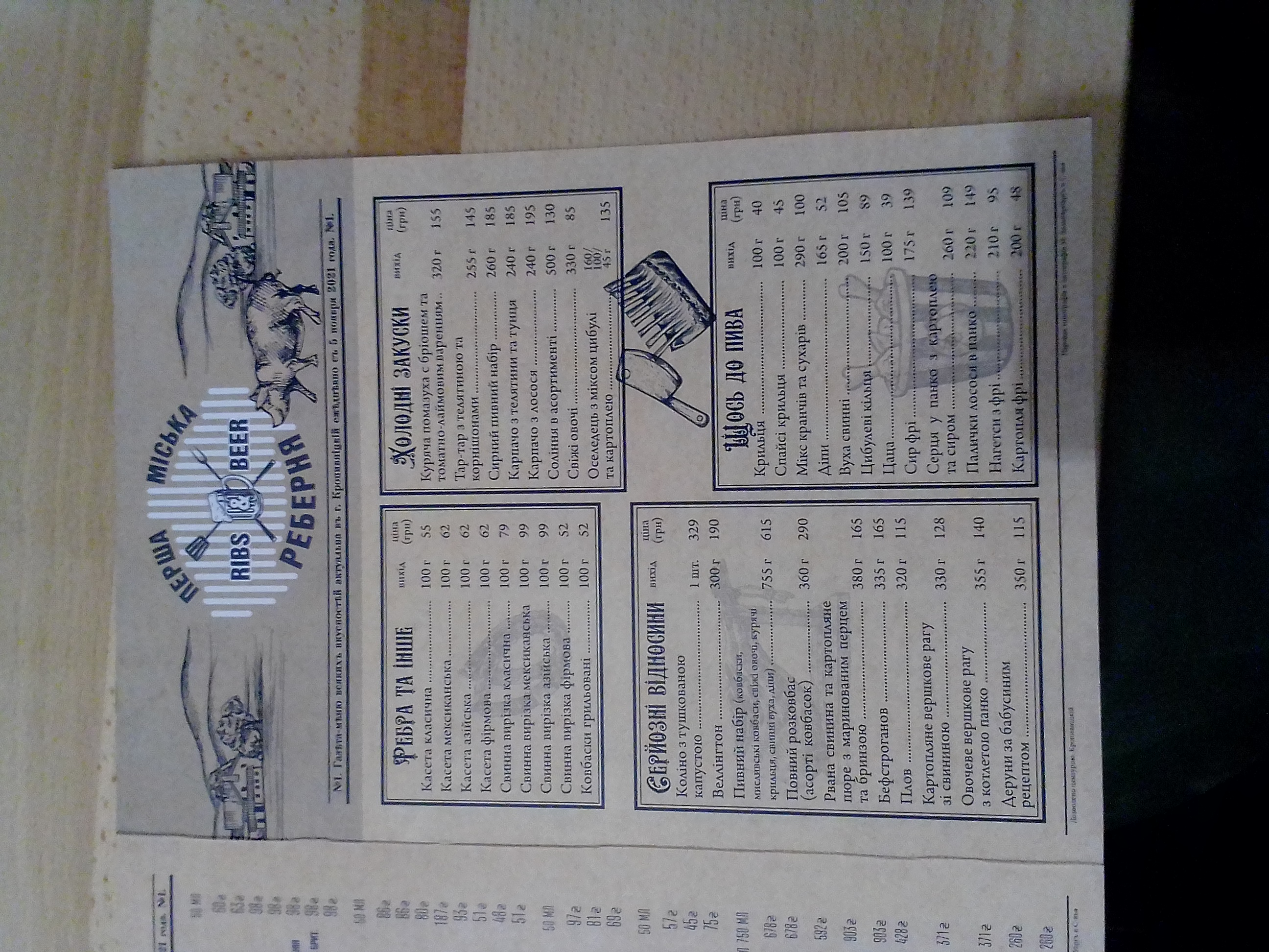 Кавказський Двір menu 6