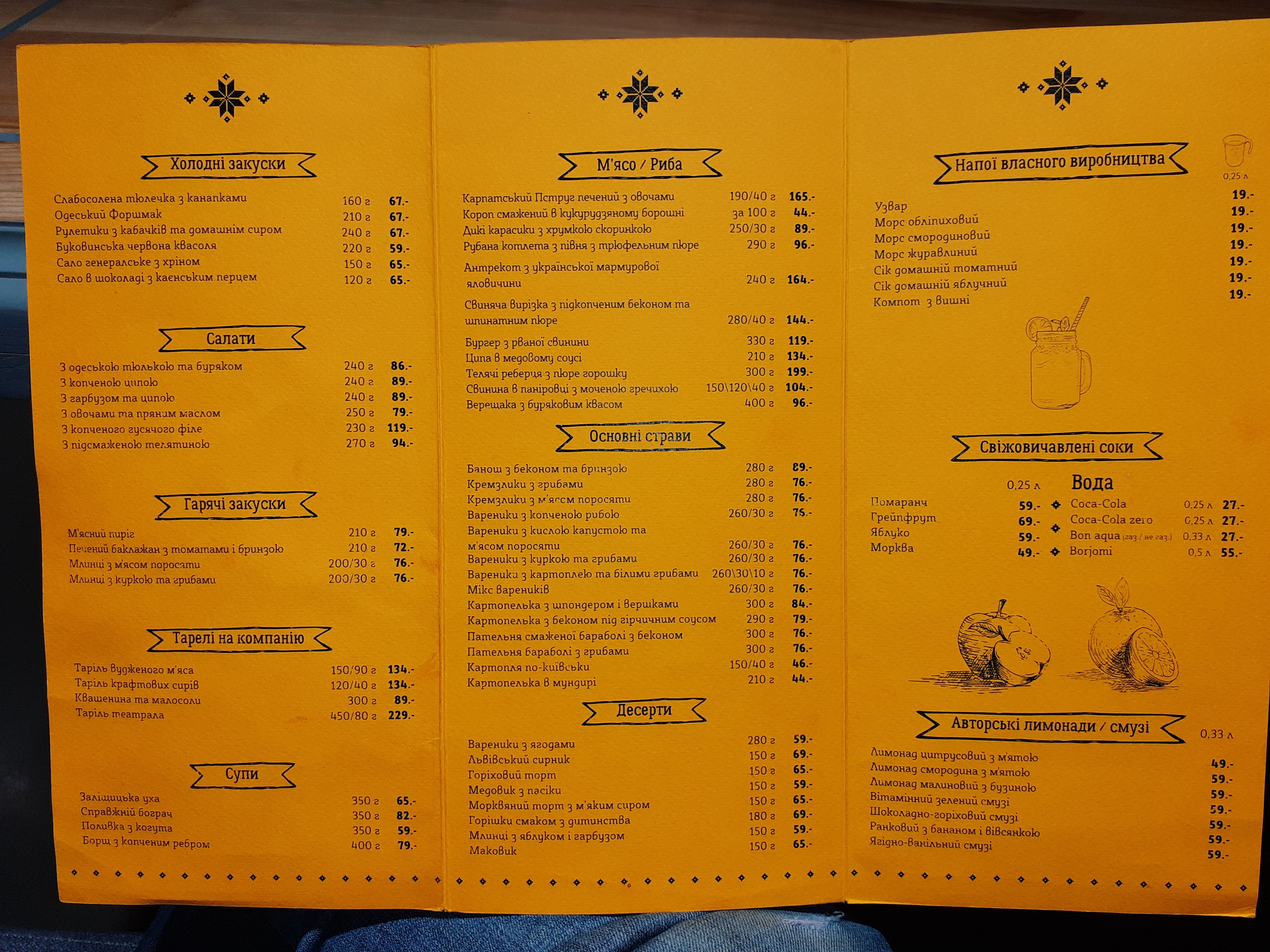 Restoratsiya Kropyvnytsʹkykh menu 5