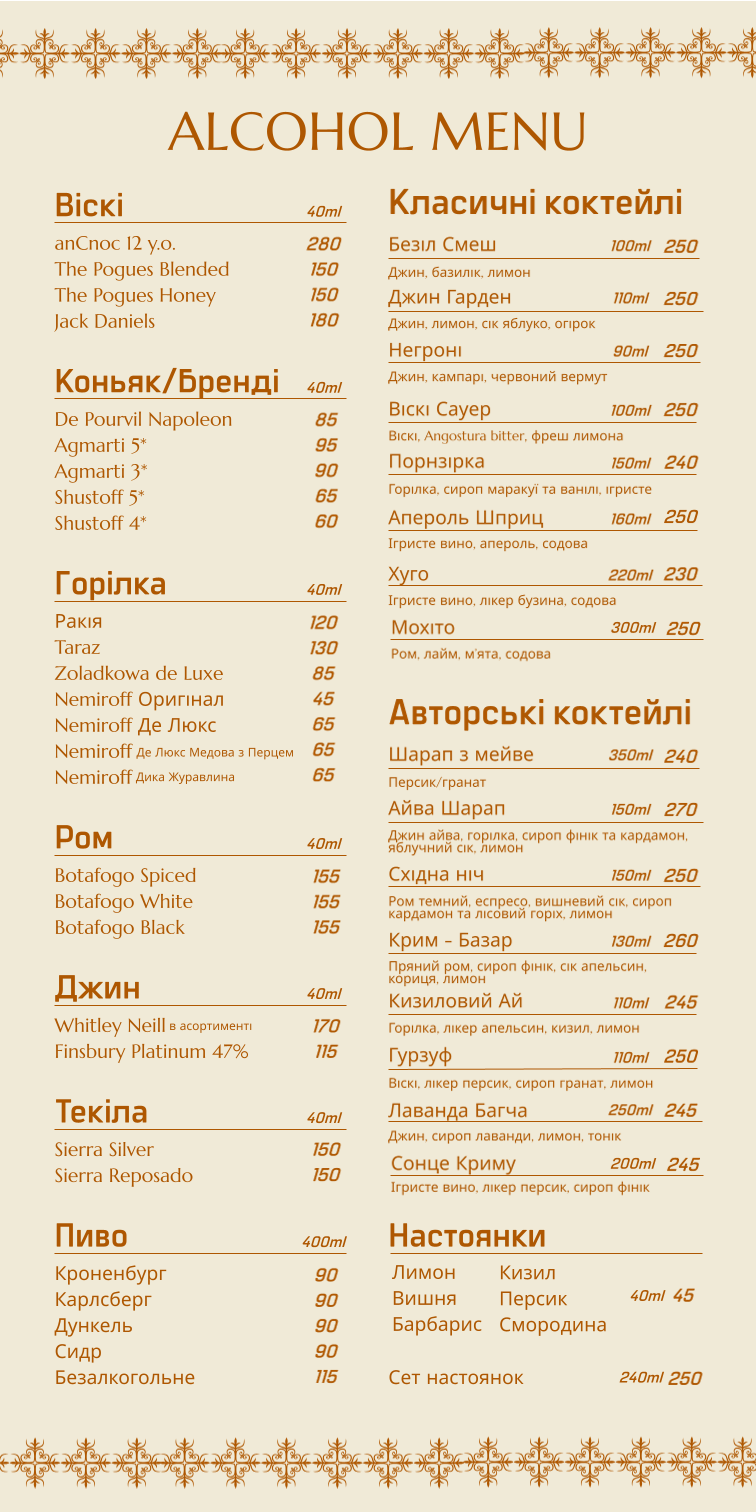 Mamma Mia menu 3