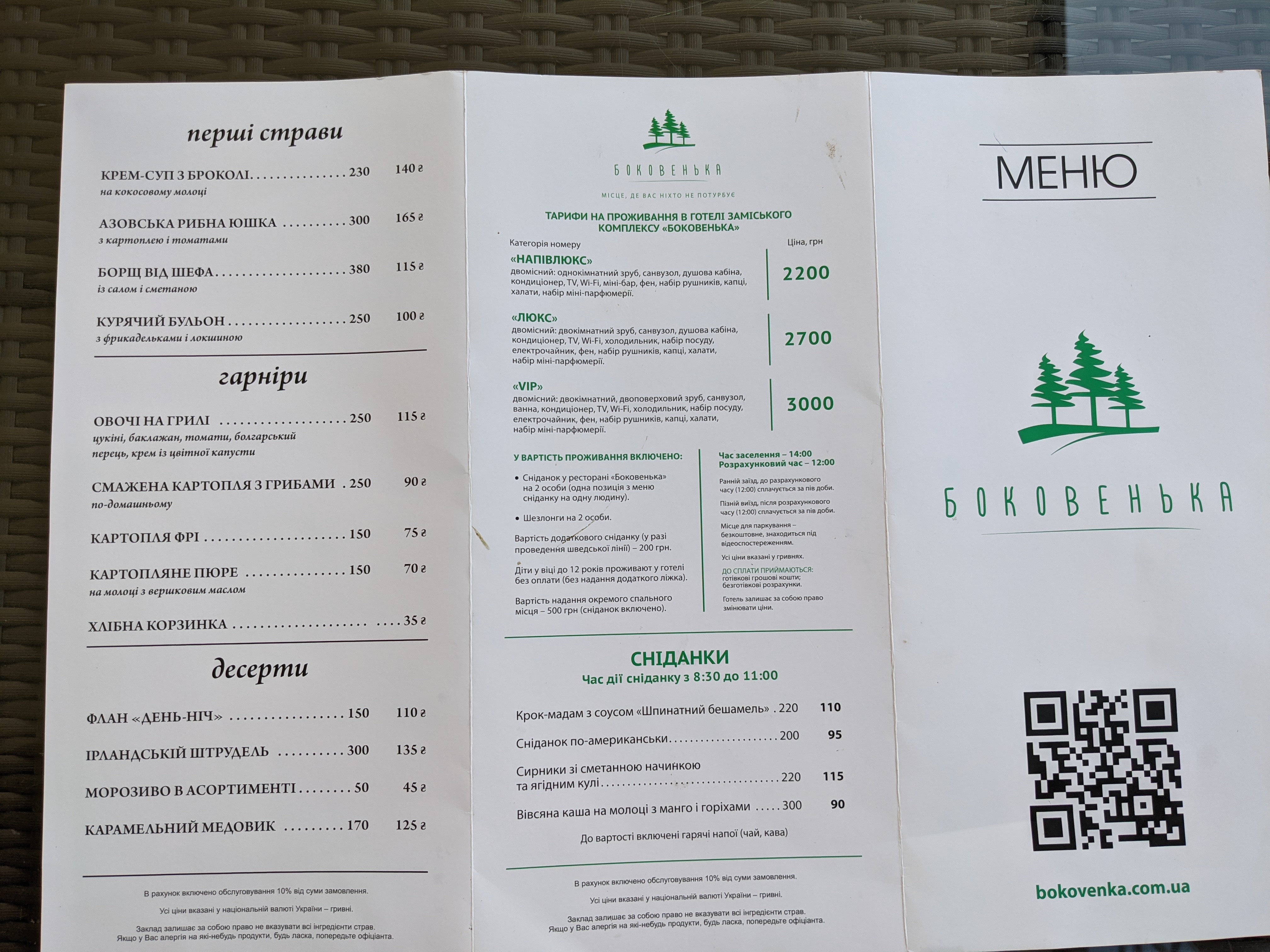 Bokovenka menu 1