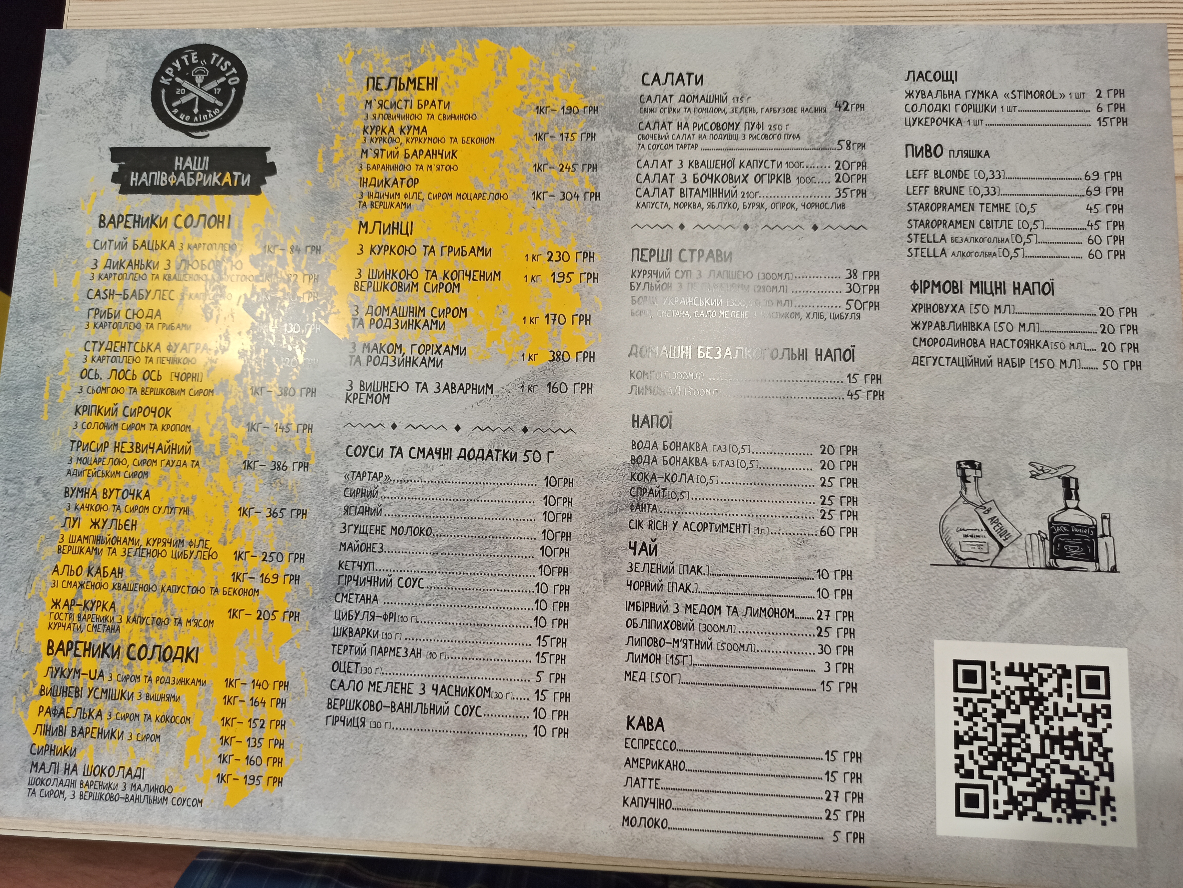 Варенична майстерня "КРУТЕ TISTO" menu 2