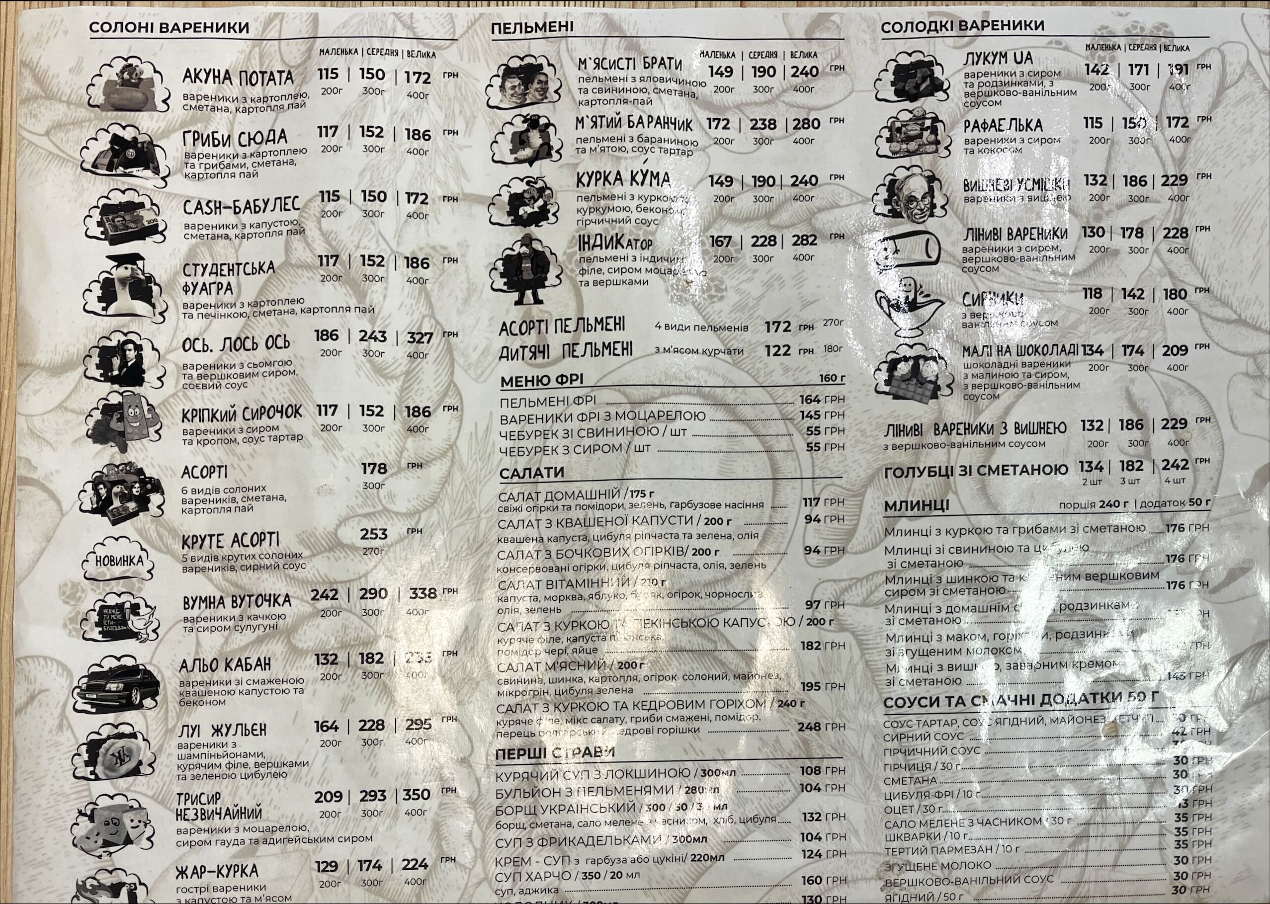 Варенична майстерня "КРУТЕ TISTO" menu 2