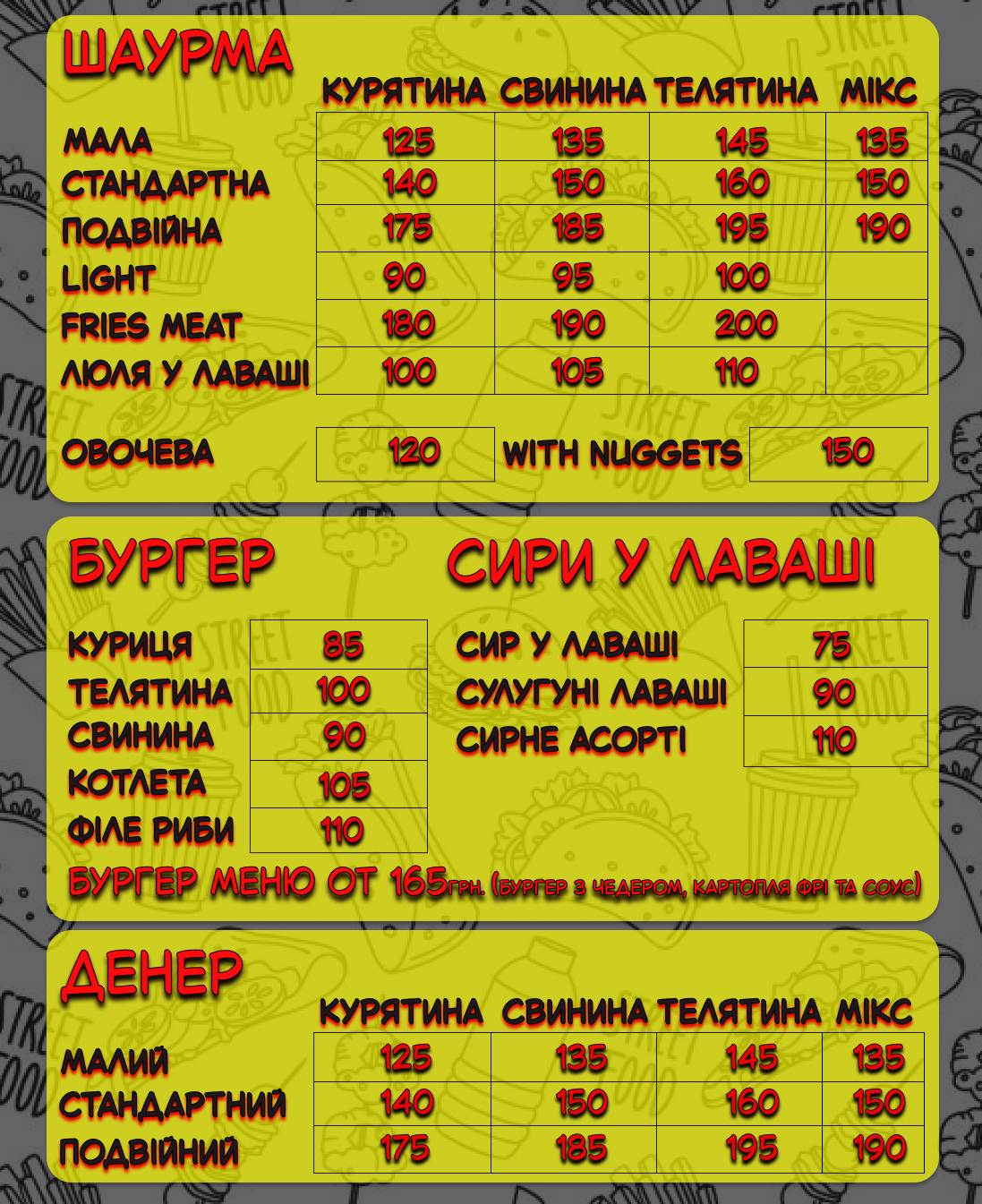 Mangal Park menu 2