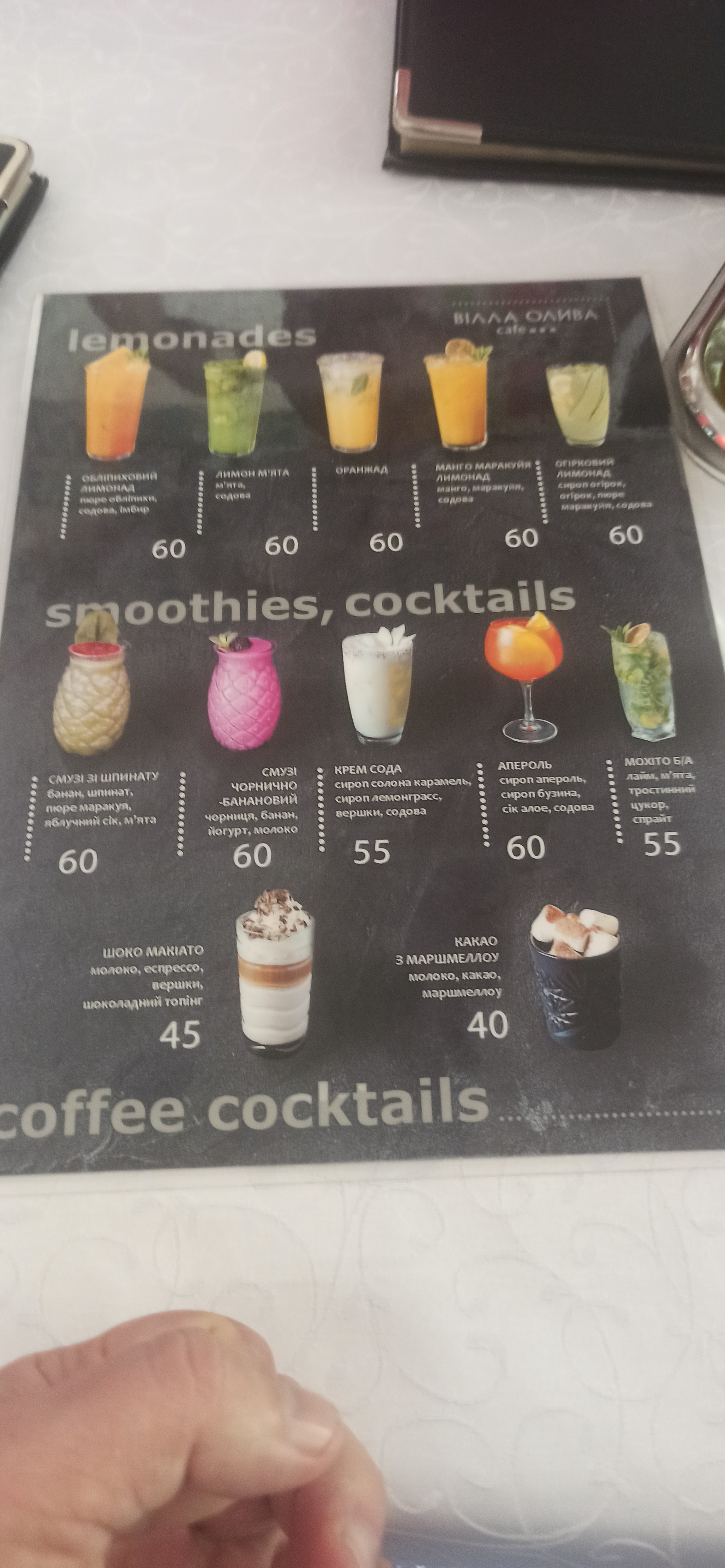 Villa Oliva menu 8