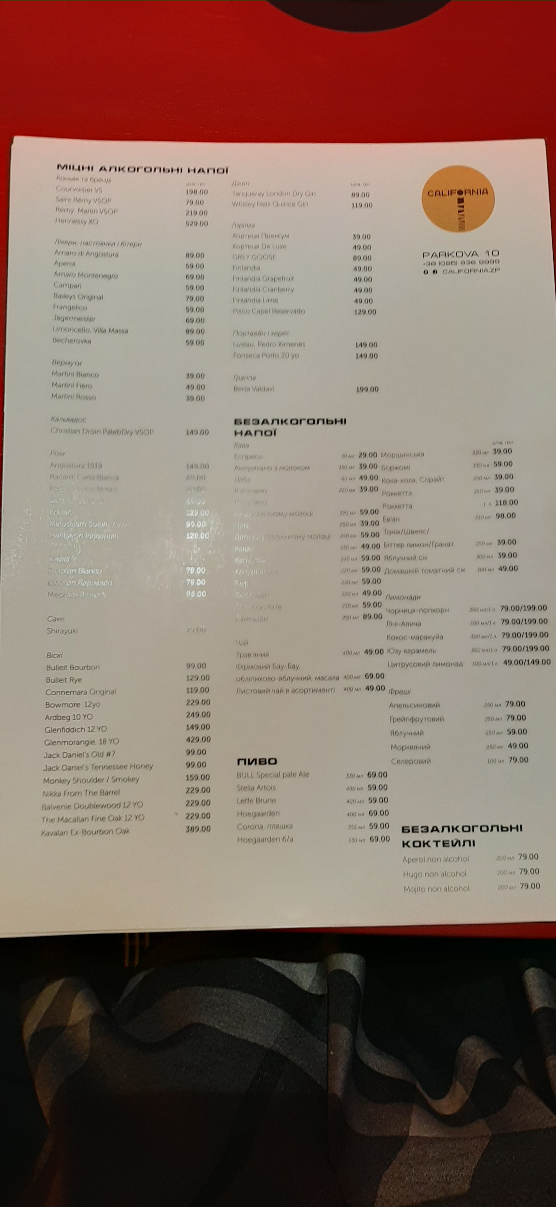 california menu 2