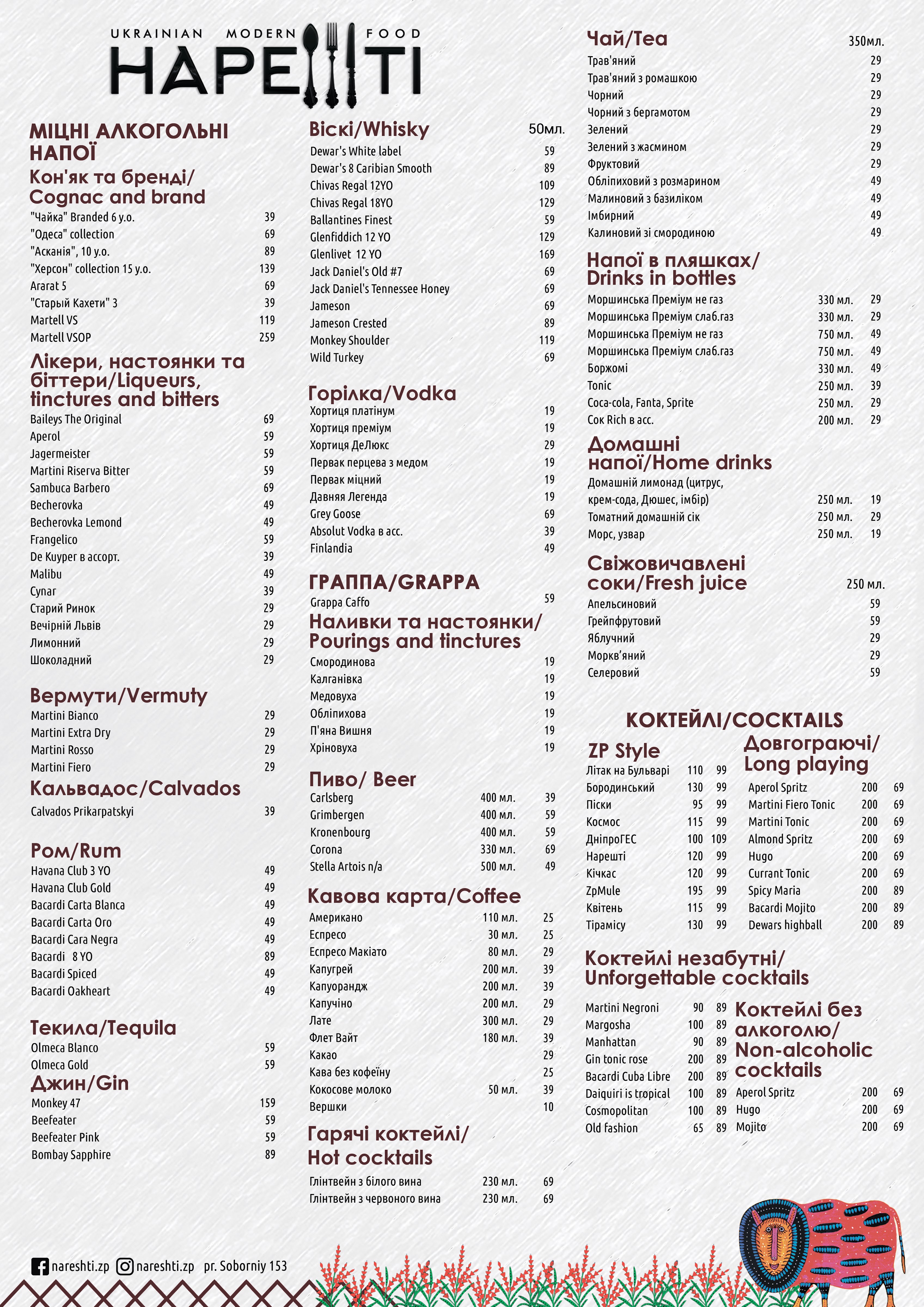 Nareshti menu 4