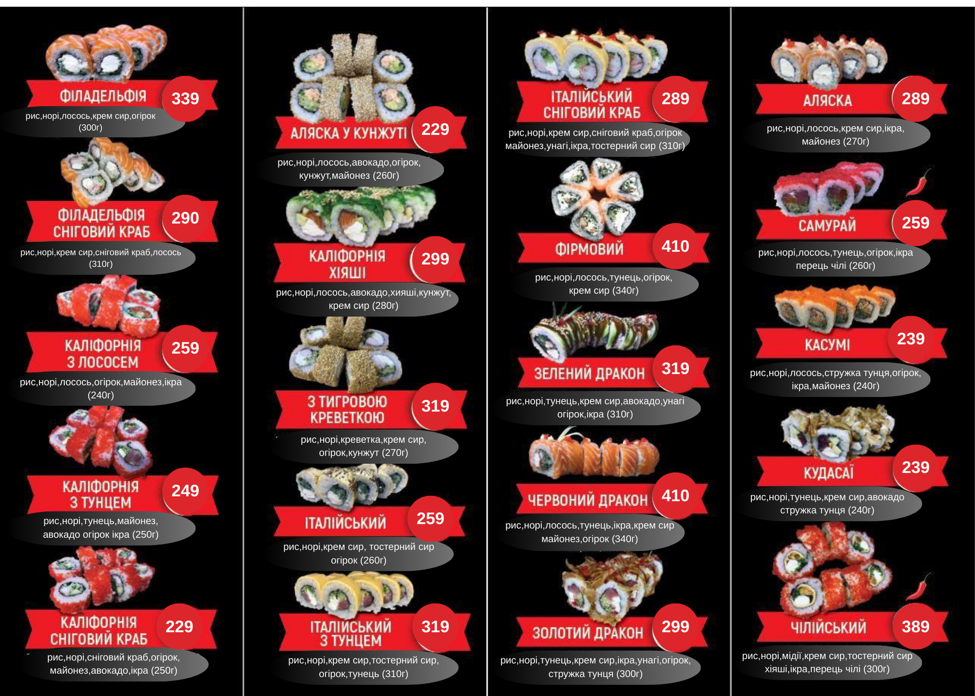 Zp&Pizza menu 2