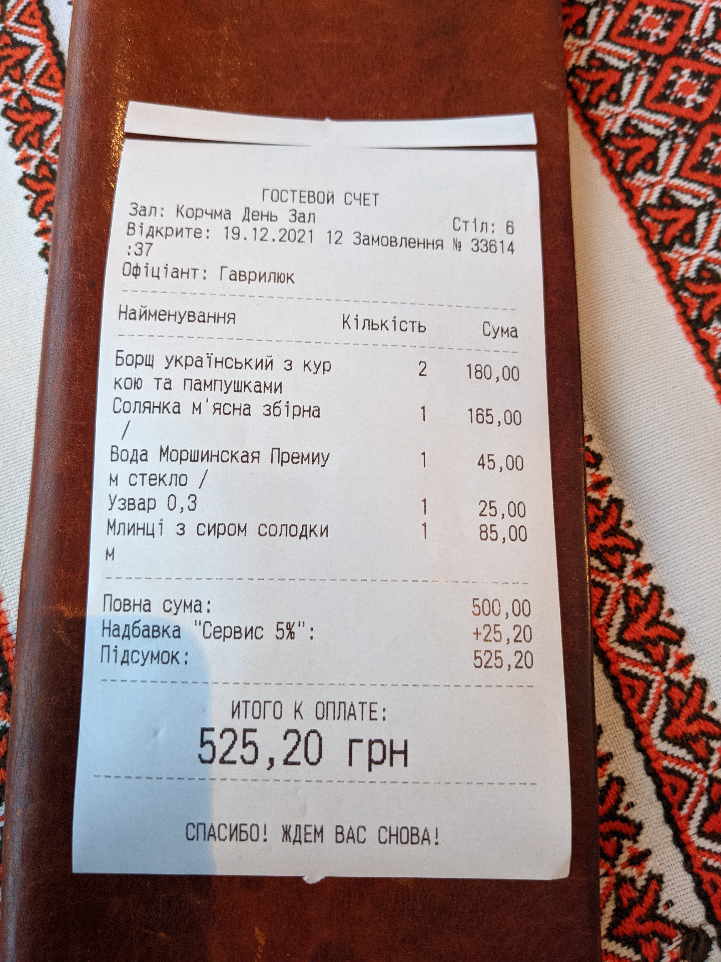 Korchma Ukrainian Restaurant menu 5