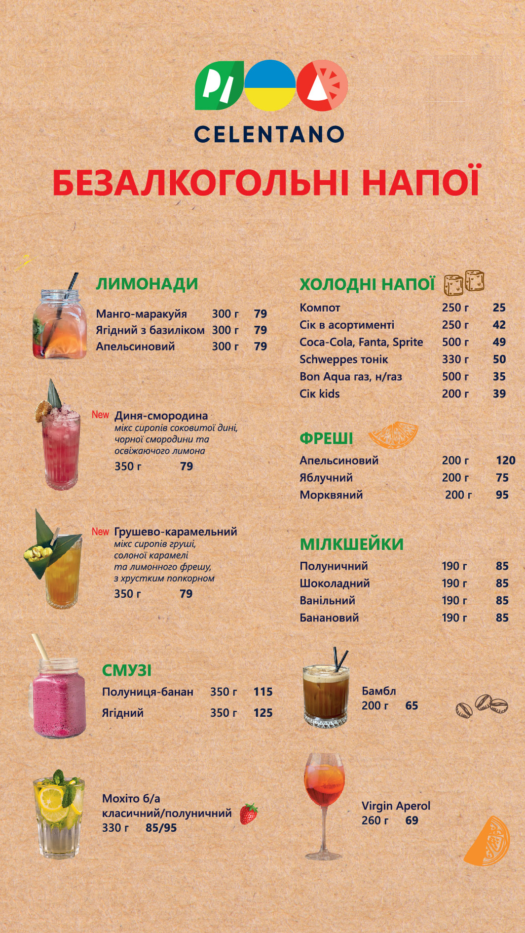 Pizza Celentano menu 1