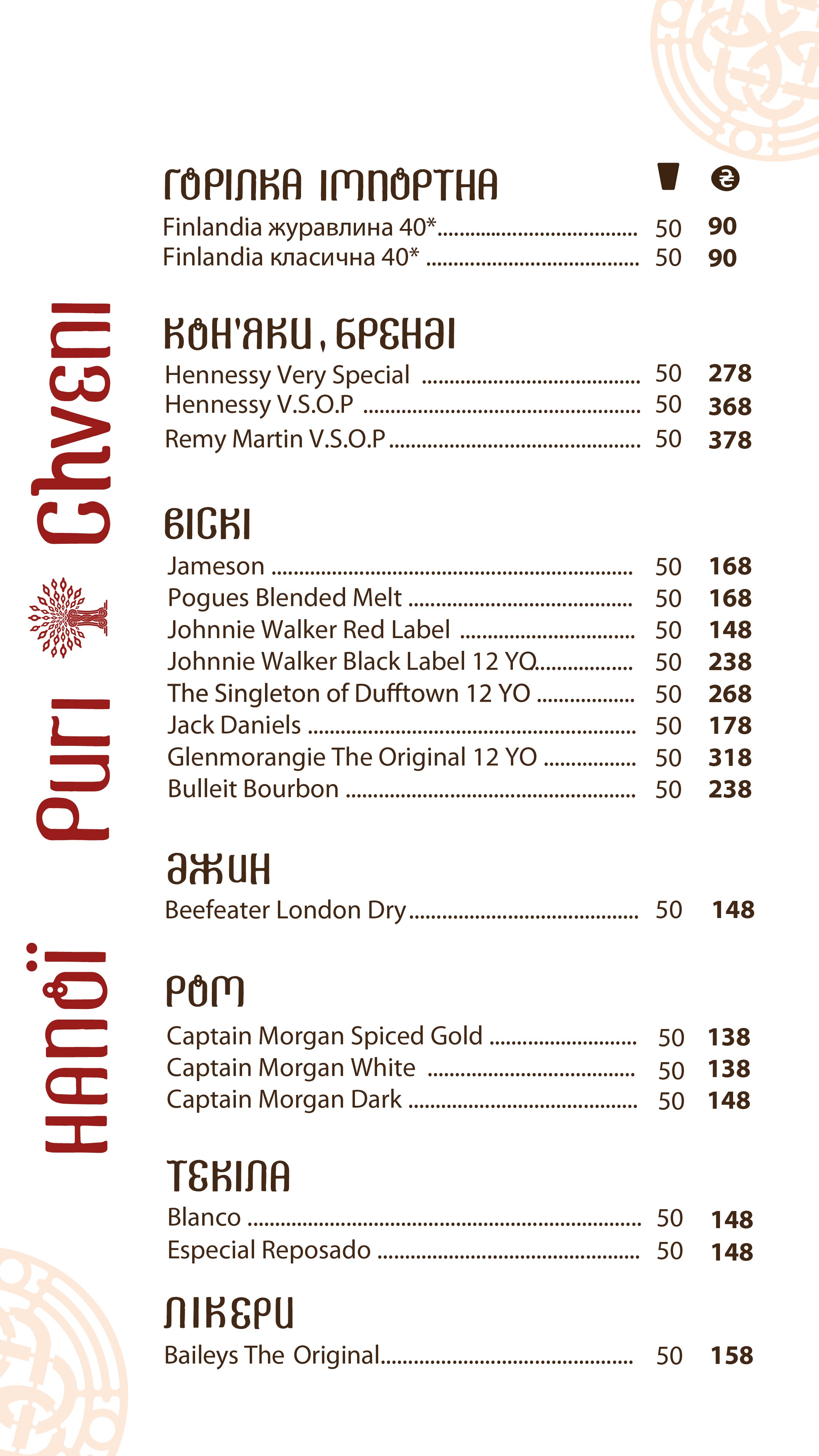 Puri Chveni/ Пурі Чвені menu 9