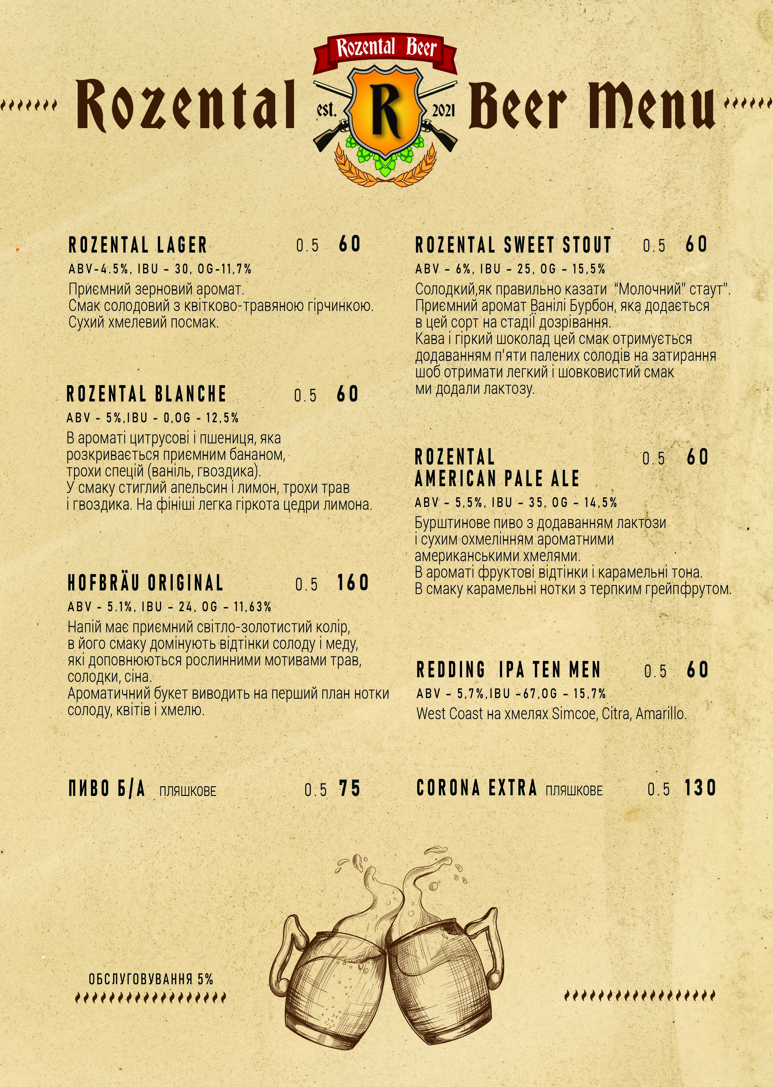 Ресторан клуб Мануфактура Розенталь menu 7