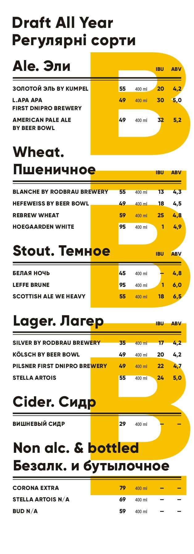 3B Republic menu 5