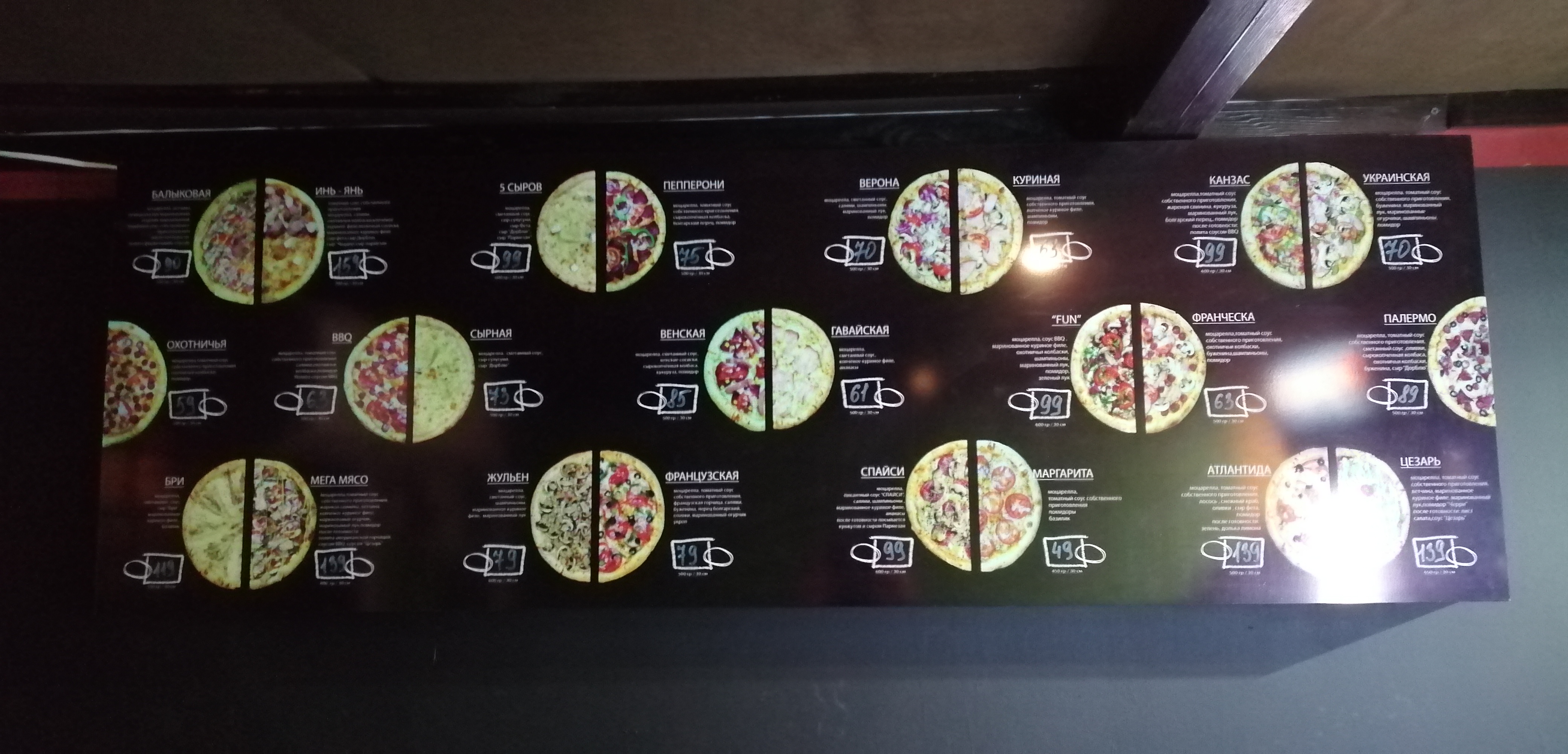 Pizza FUN menu 3