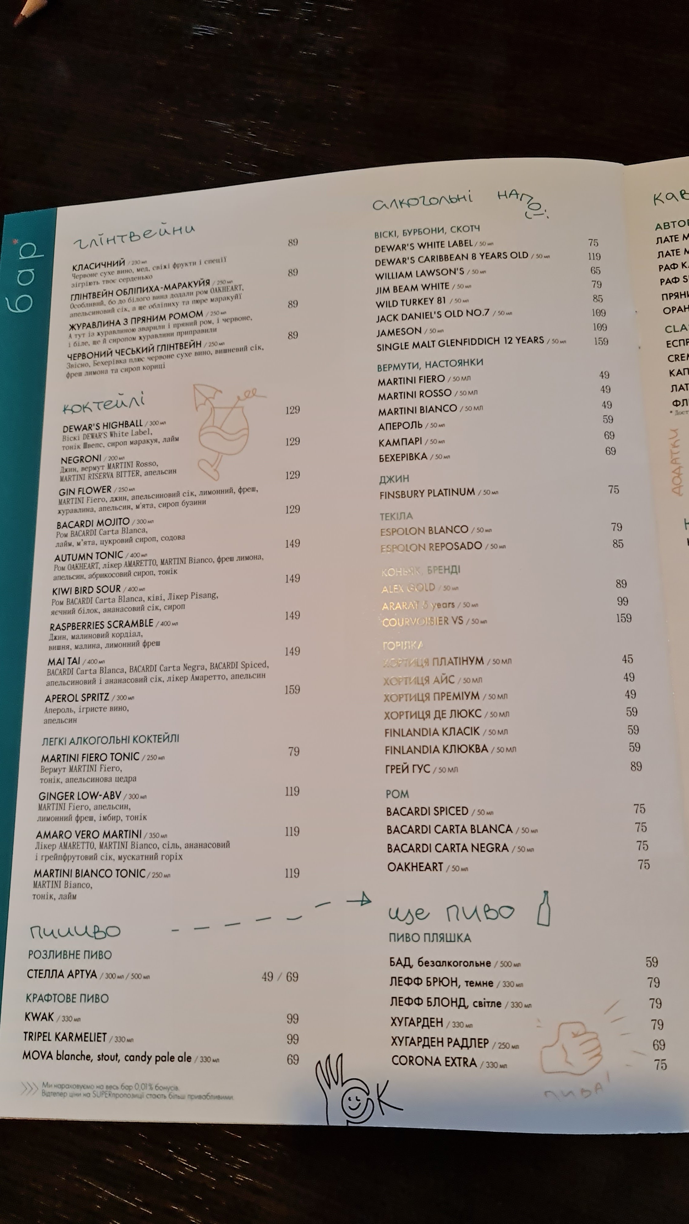 Confetti menu 10