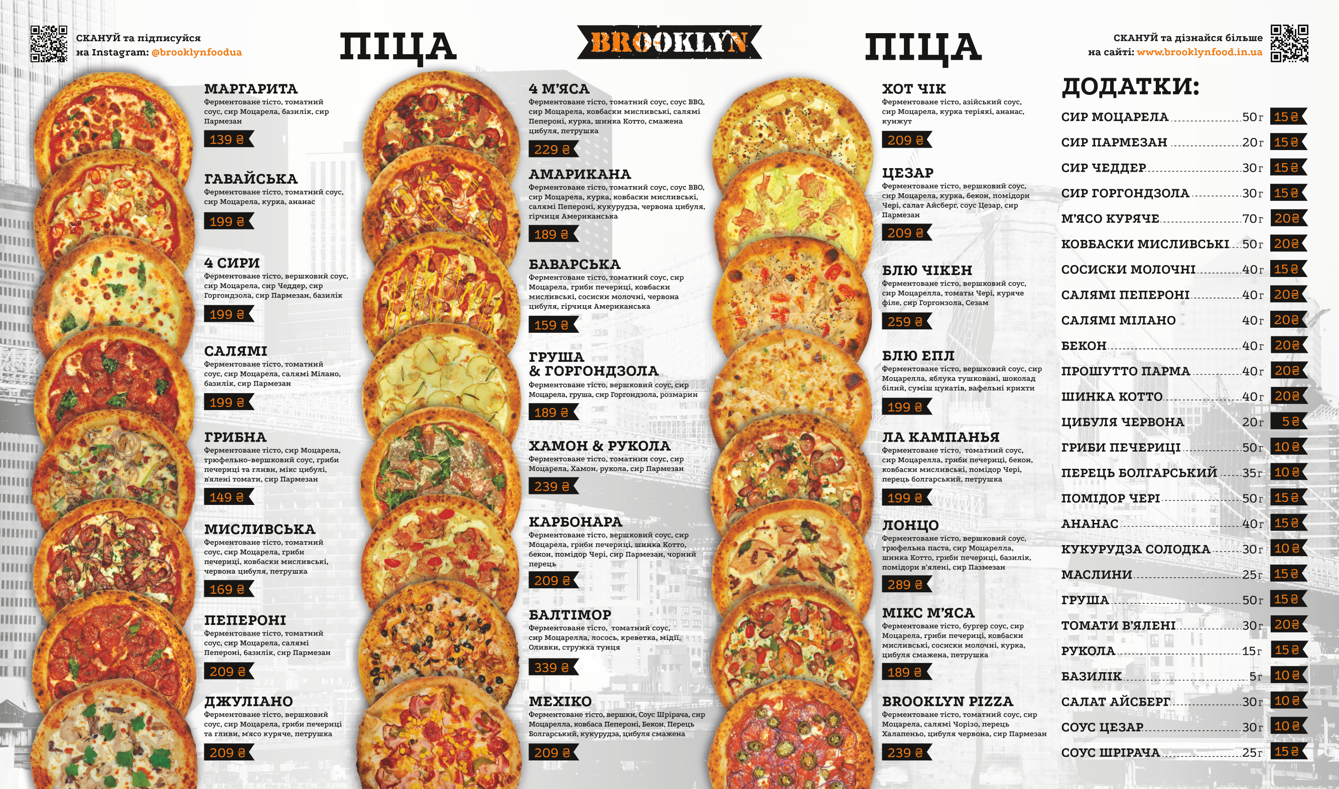 Brooklyn Pizza.Sushi.Coffee menu 2