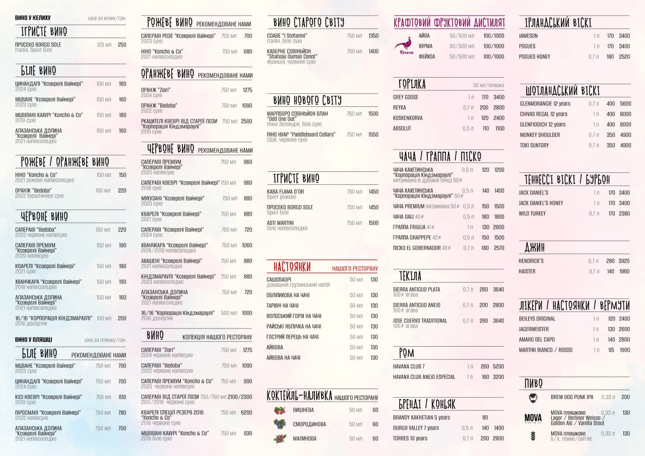 Ресторан "Не горюй" menu 1