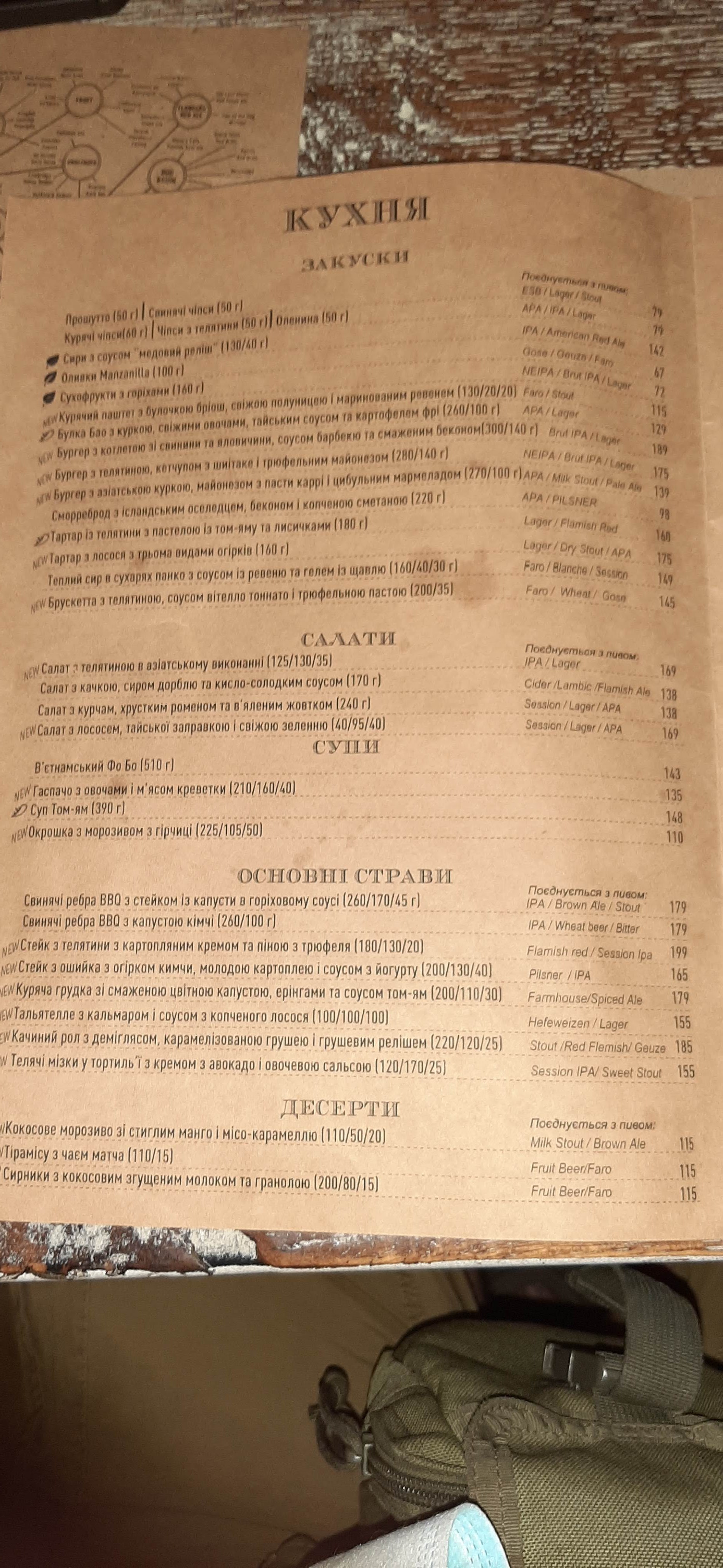 Паб «Кеди - Дніпро» menu 10