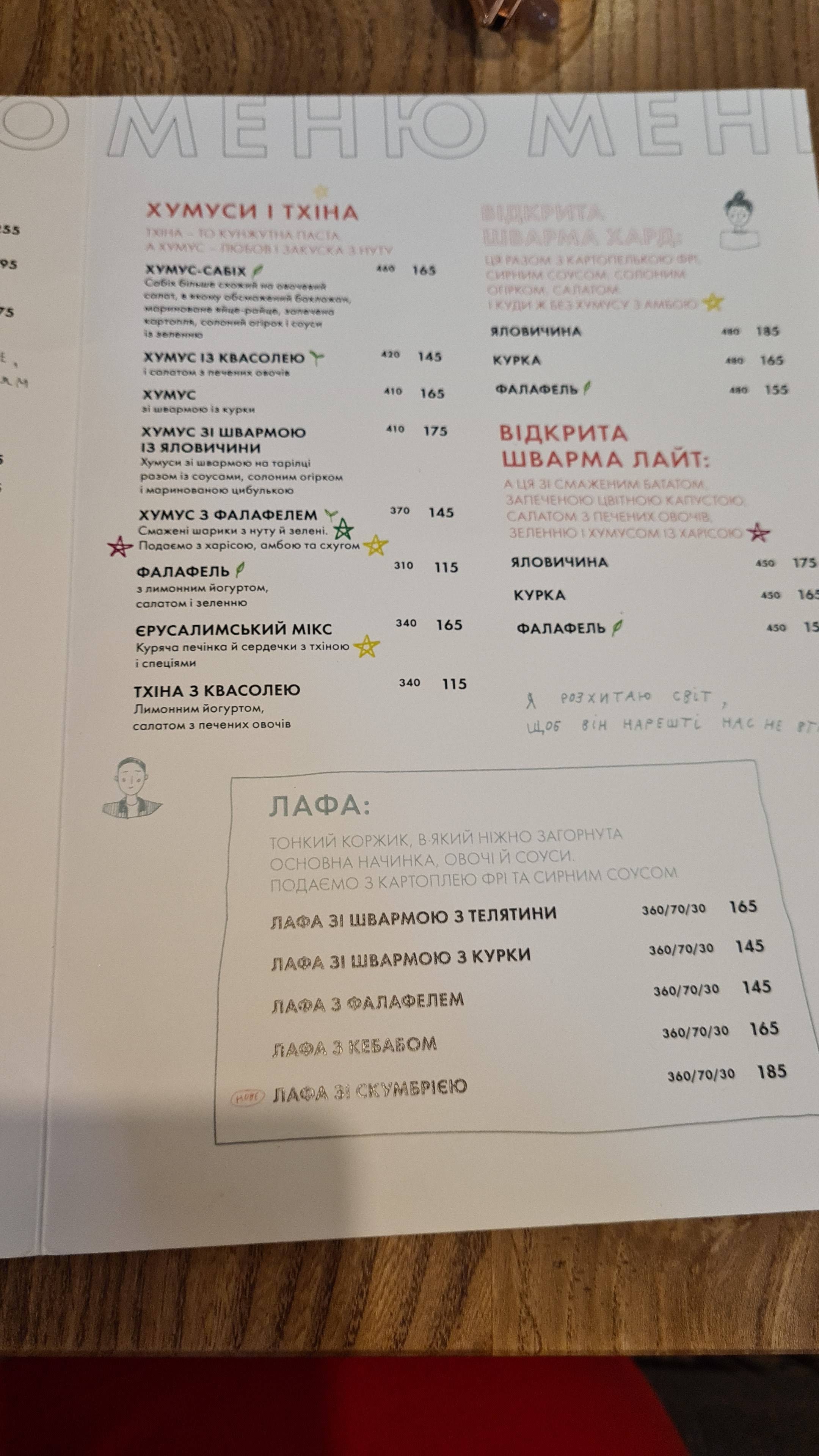 Moshe menu 6
