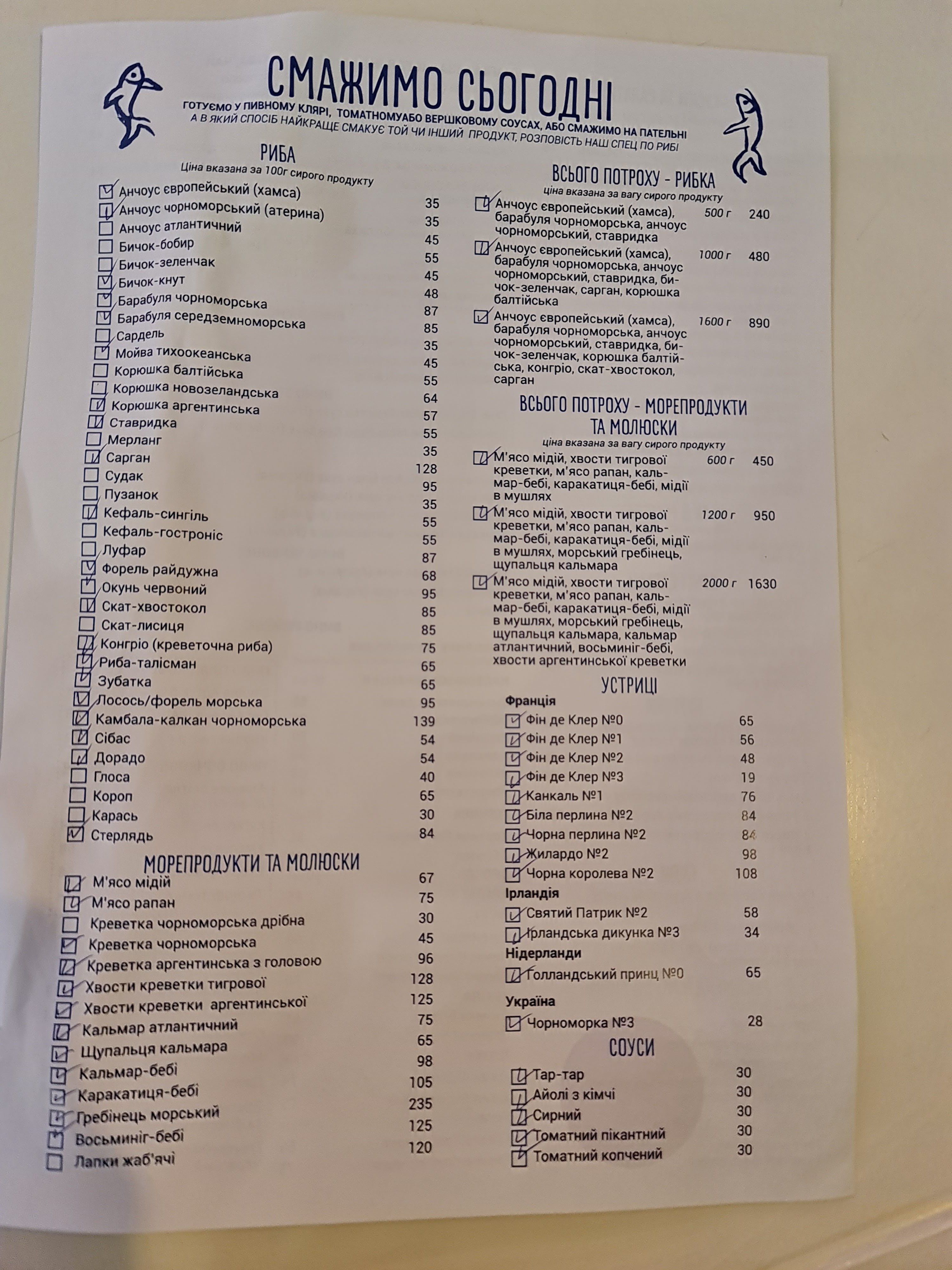 Анчоусна від Чорноморки menu 5